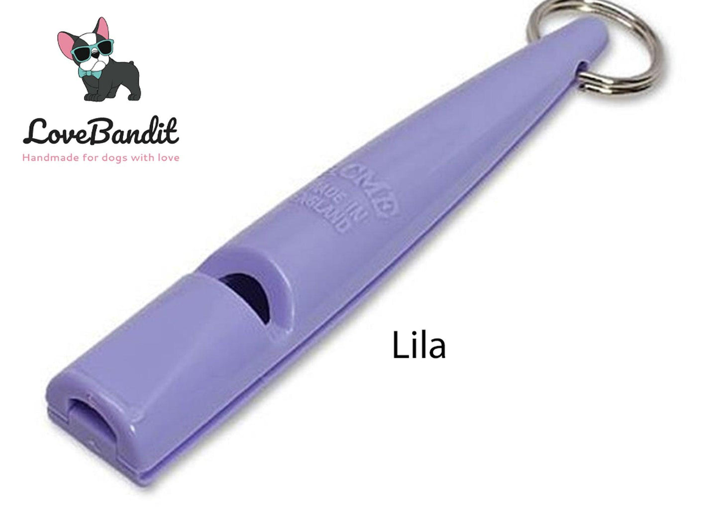 Hundepfeifenband Dog Mom Creme Lila - LoveBandit