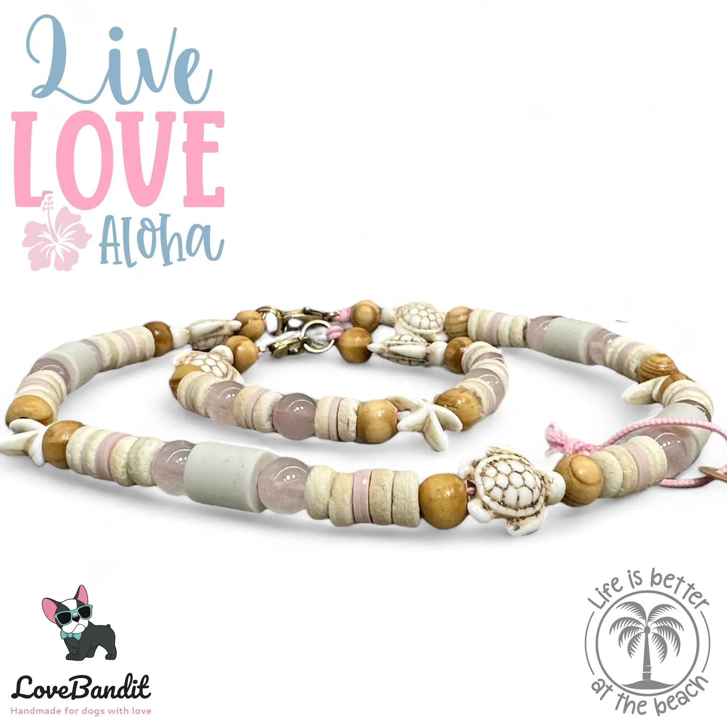 EM-Keramik Armband Rosenquarz - LoveBandit