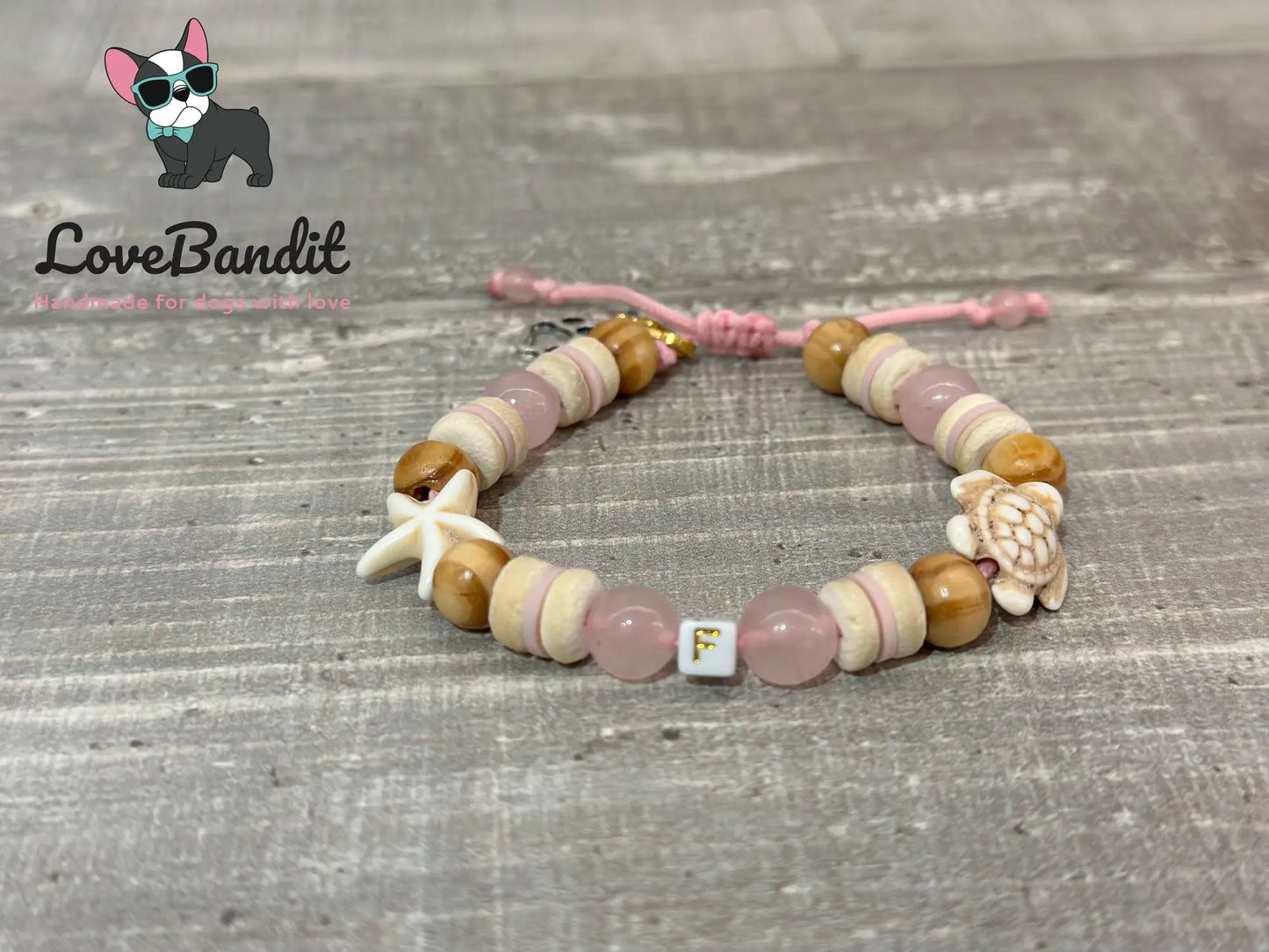 EM-Keramik Armband Rosenquarz - LoveBandit