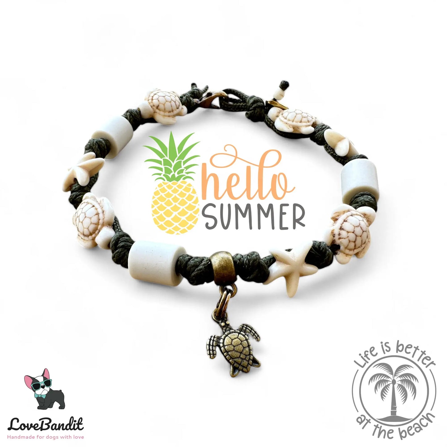 EM-Keramik Armband Schildkröten Seesterne Natur - LoveBandit