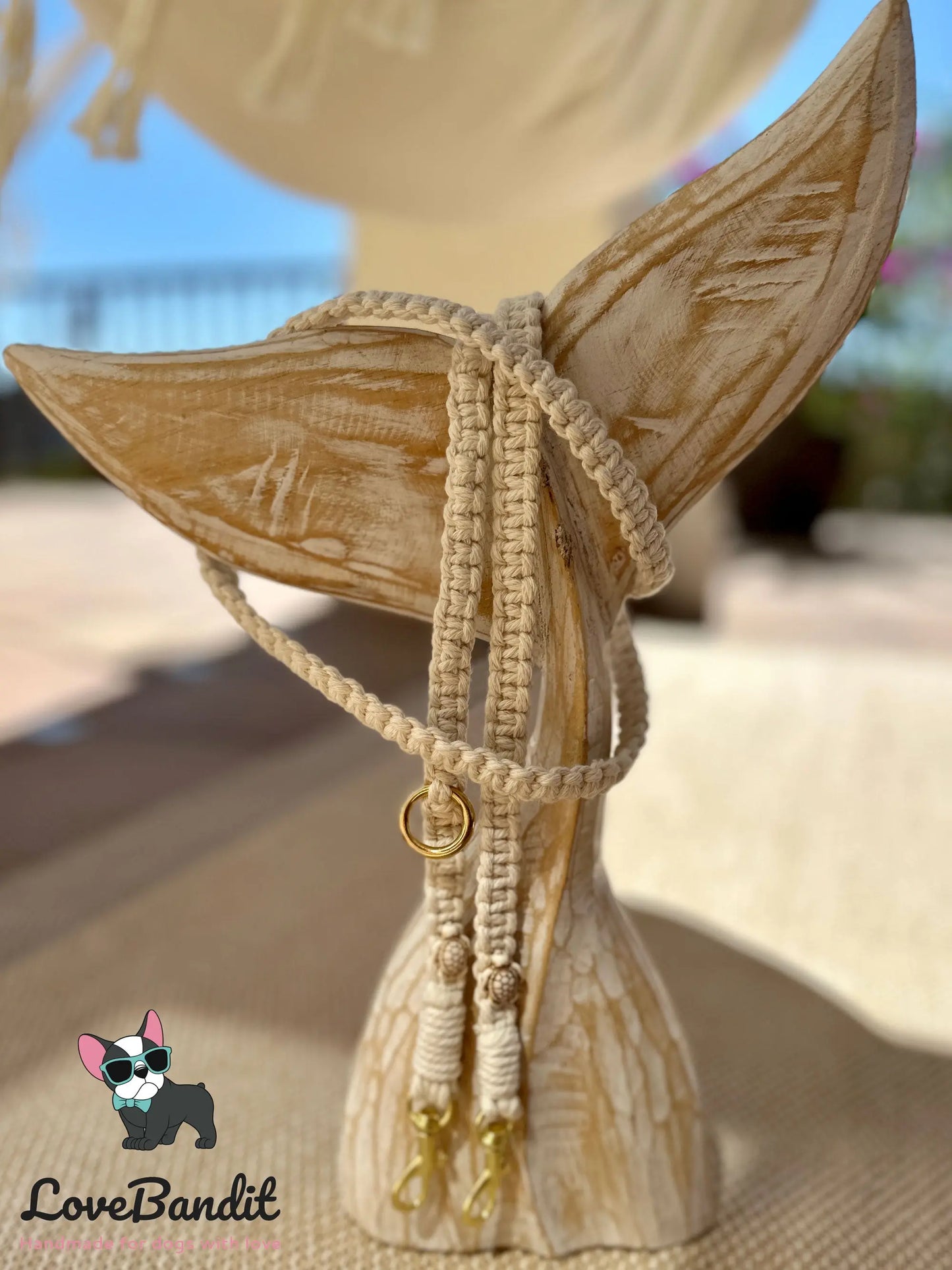 Crossbody Handykette Makramee Schildkröten Seesterne Muscheln - LoveBandit