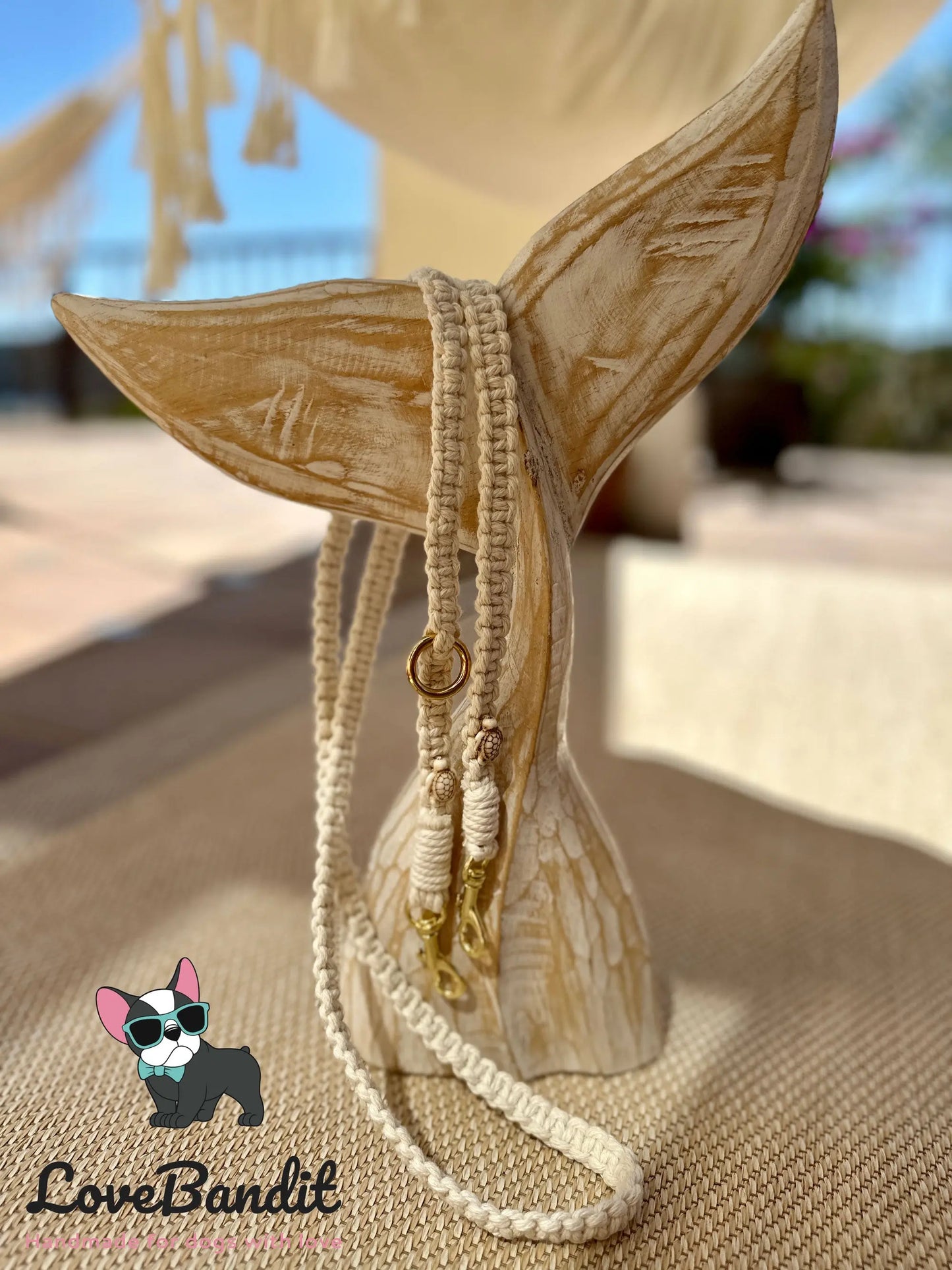 Crossbody Handykette Makramee Schildkröten Seesterne Muscheln - LoveBandit