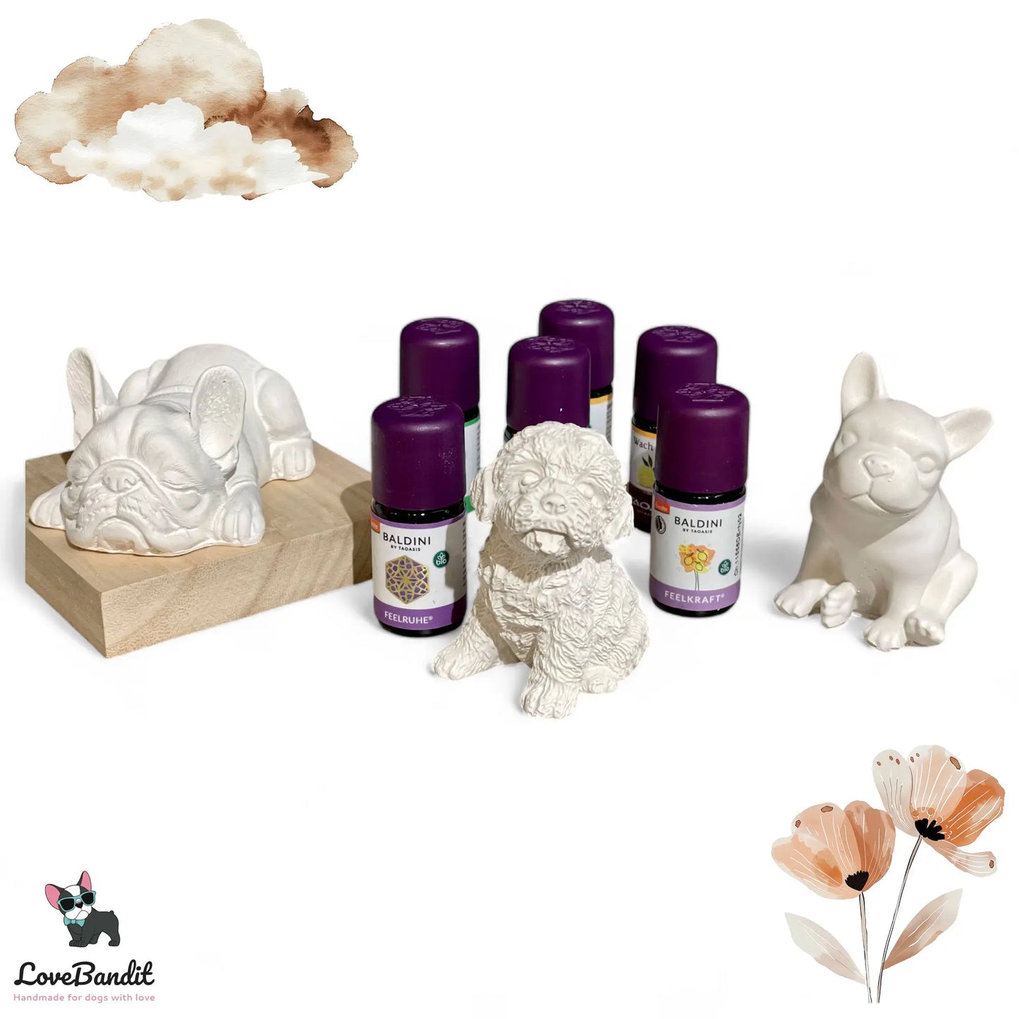 Duftstein Aromatherapie Hund Frenchie Lagotto Bulldog - LoveBandit