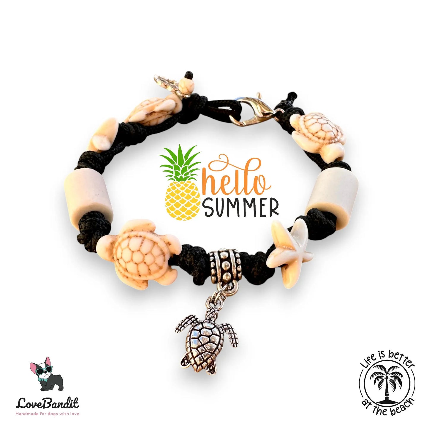 EM-Keramik Armband Schildkröten Seesterne Natur - LoveBandit