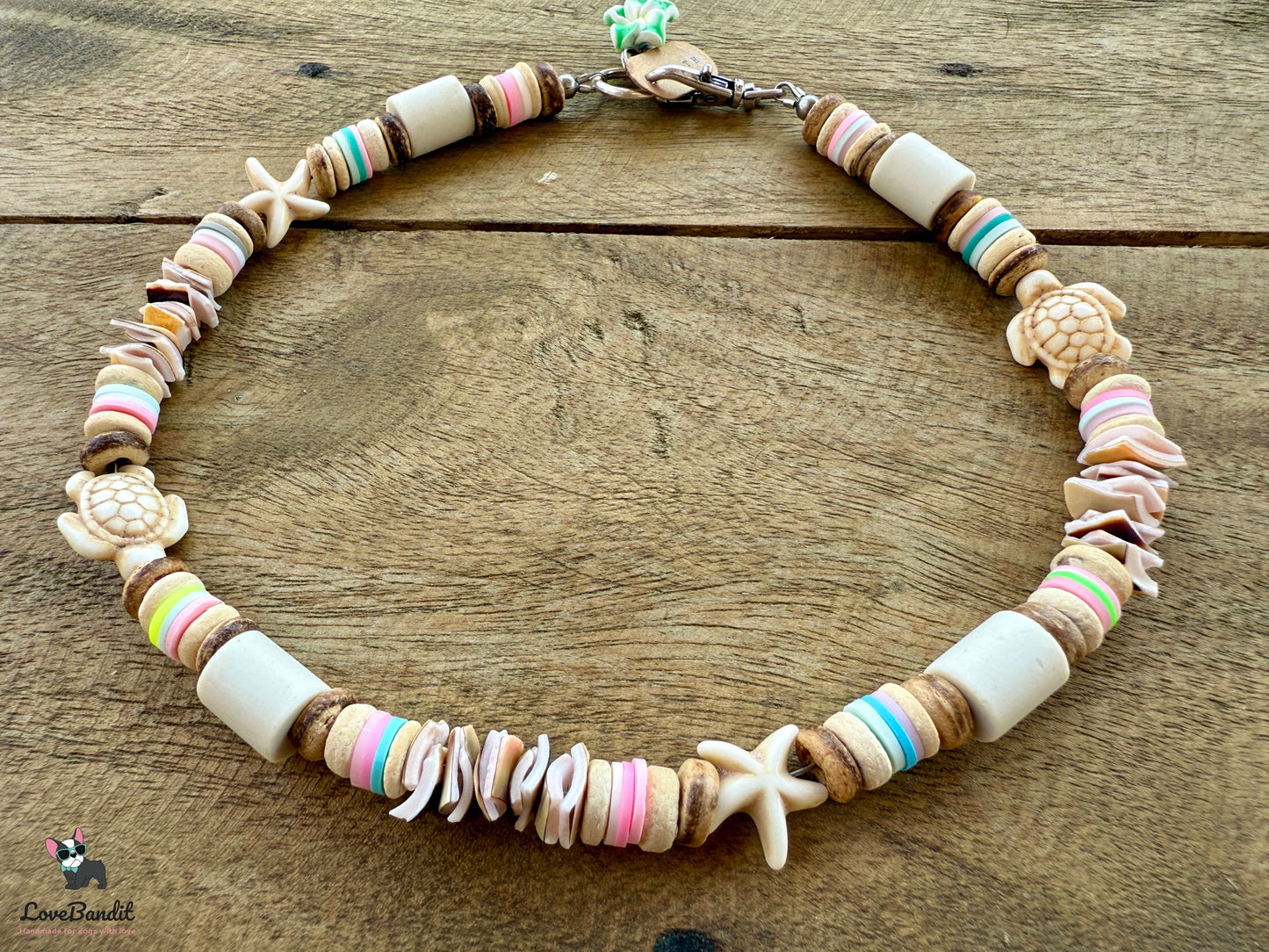 EM-Keramik Halsband Muscheln Natur