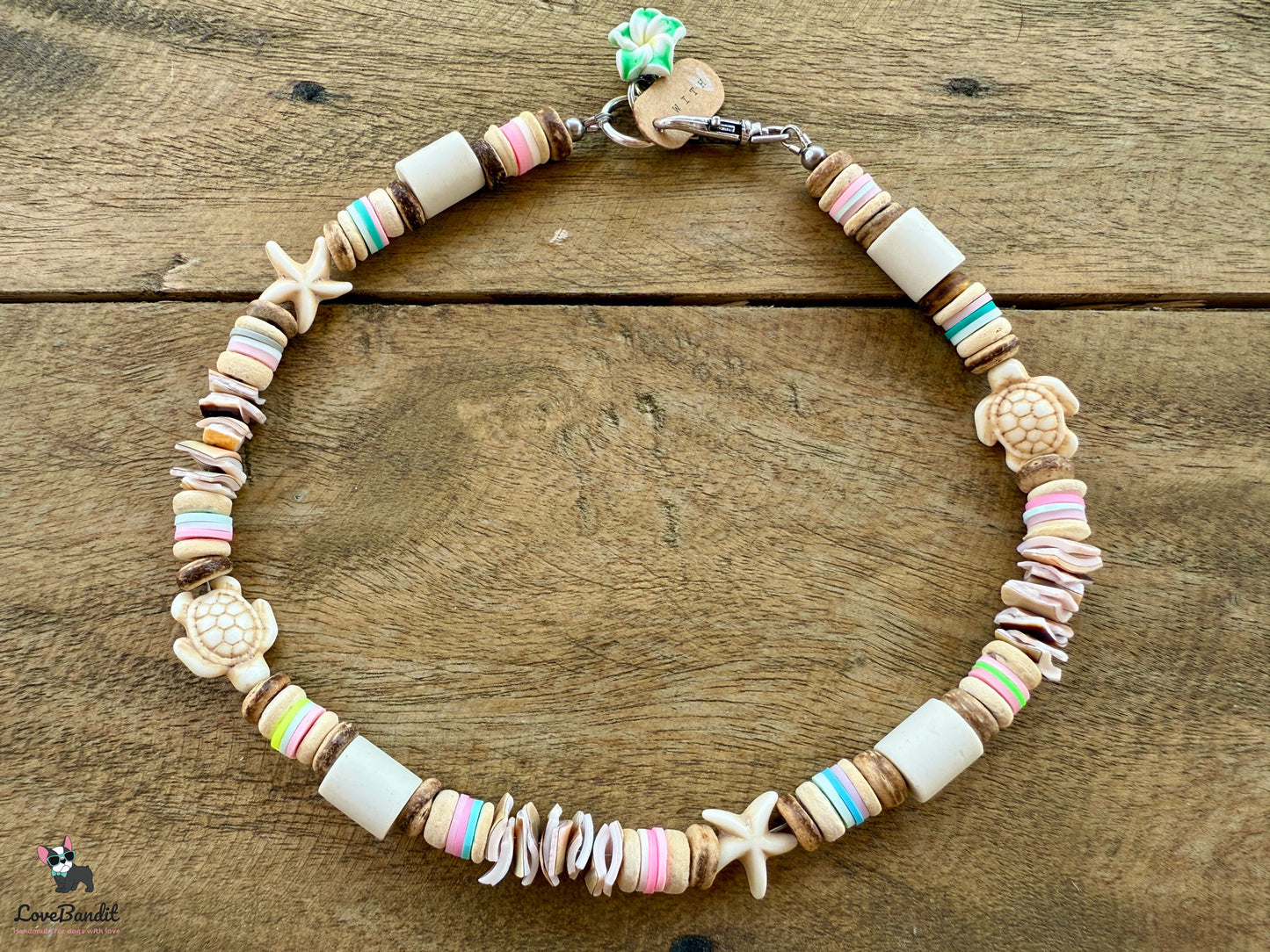 EM-Keramik Halsband Muscheln Natur