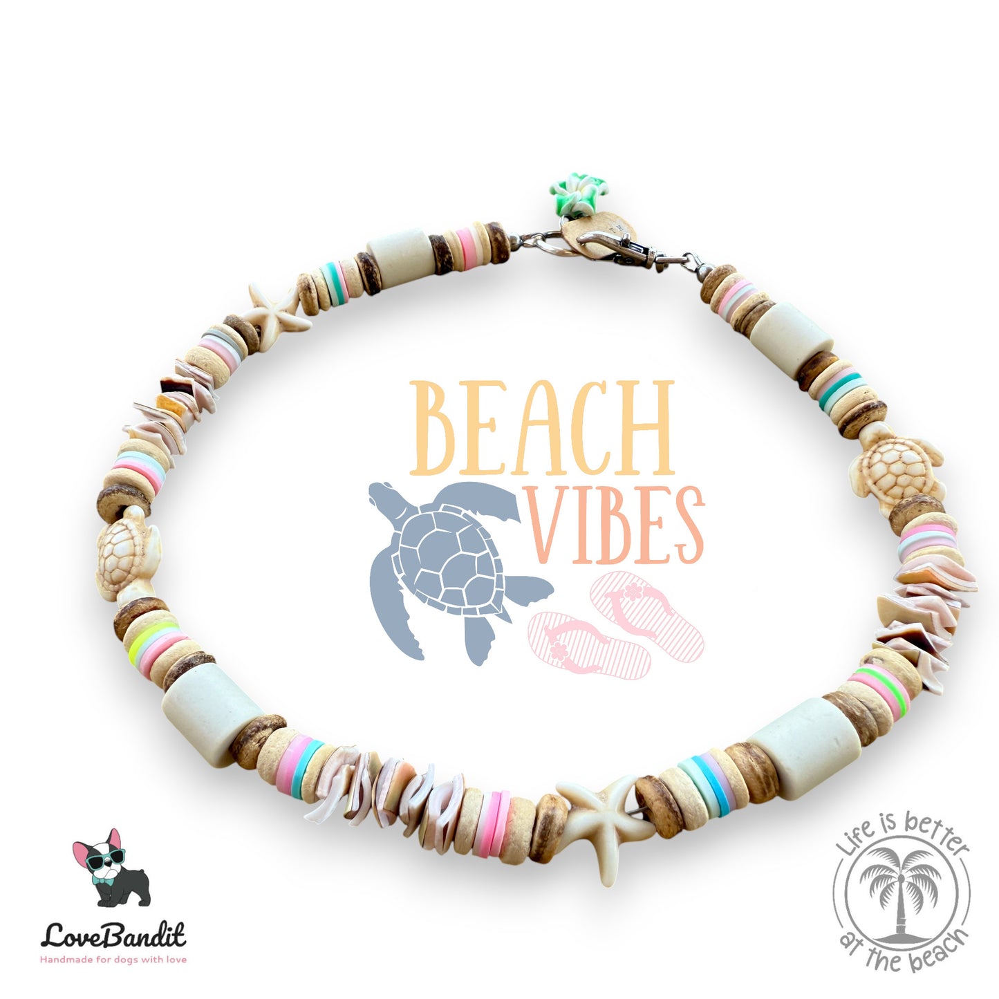 EM-Keramik Halsband Muscheln Natur