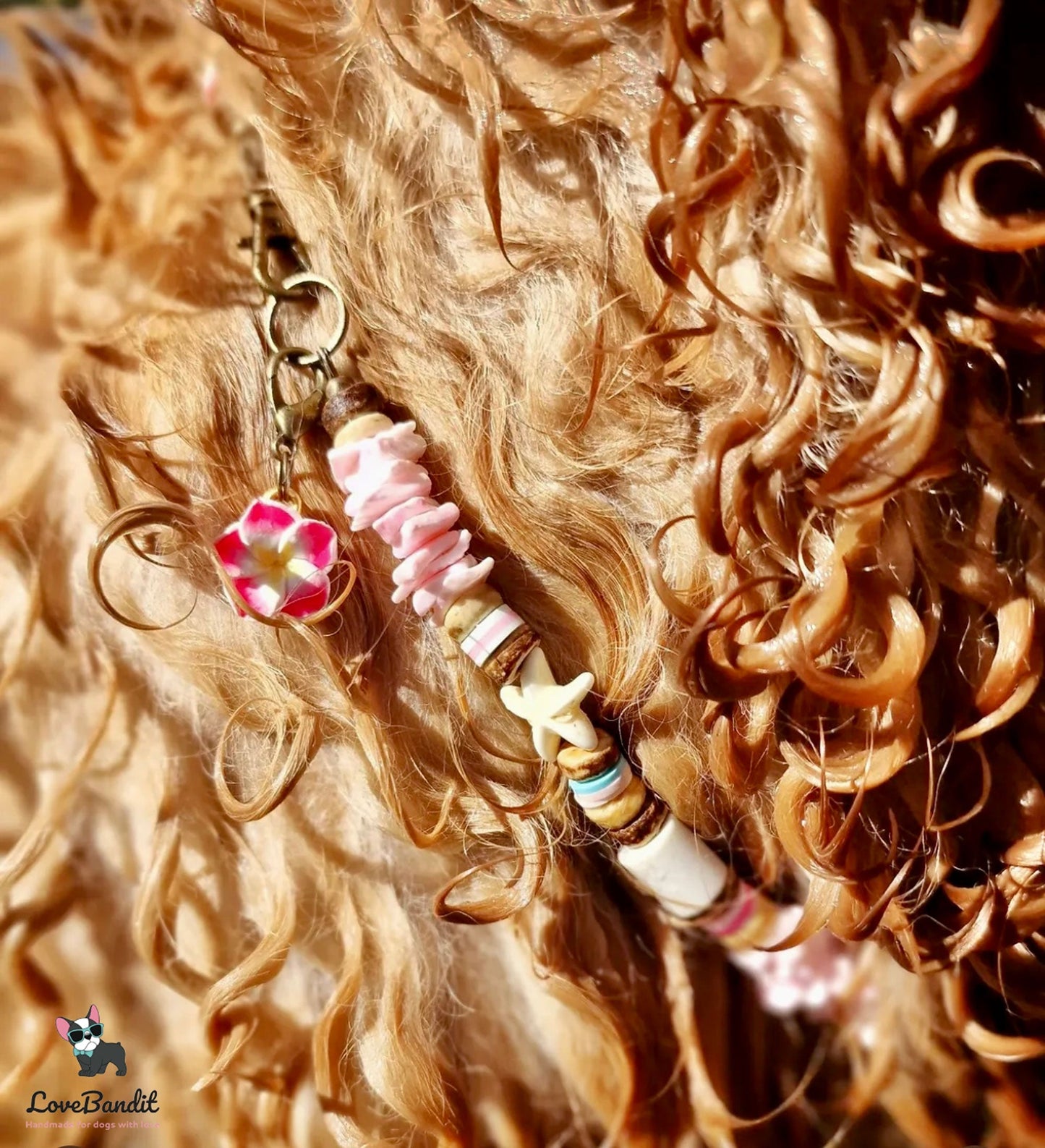 EM-Keramik Halsband Muschel rosa LoveBandit