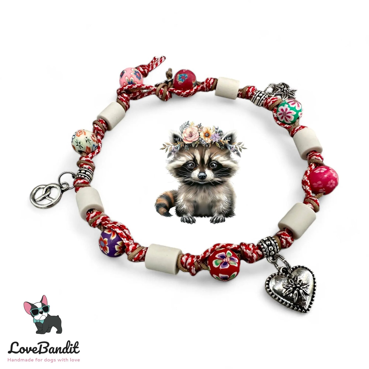 EM-Keramik Halsband Zeckenhalsband Wiesn Trachtenanhänger - LoveBandit