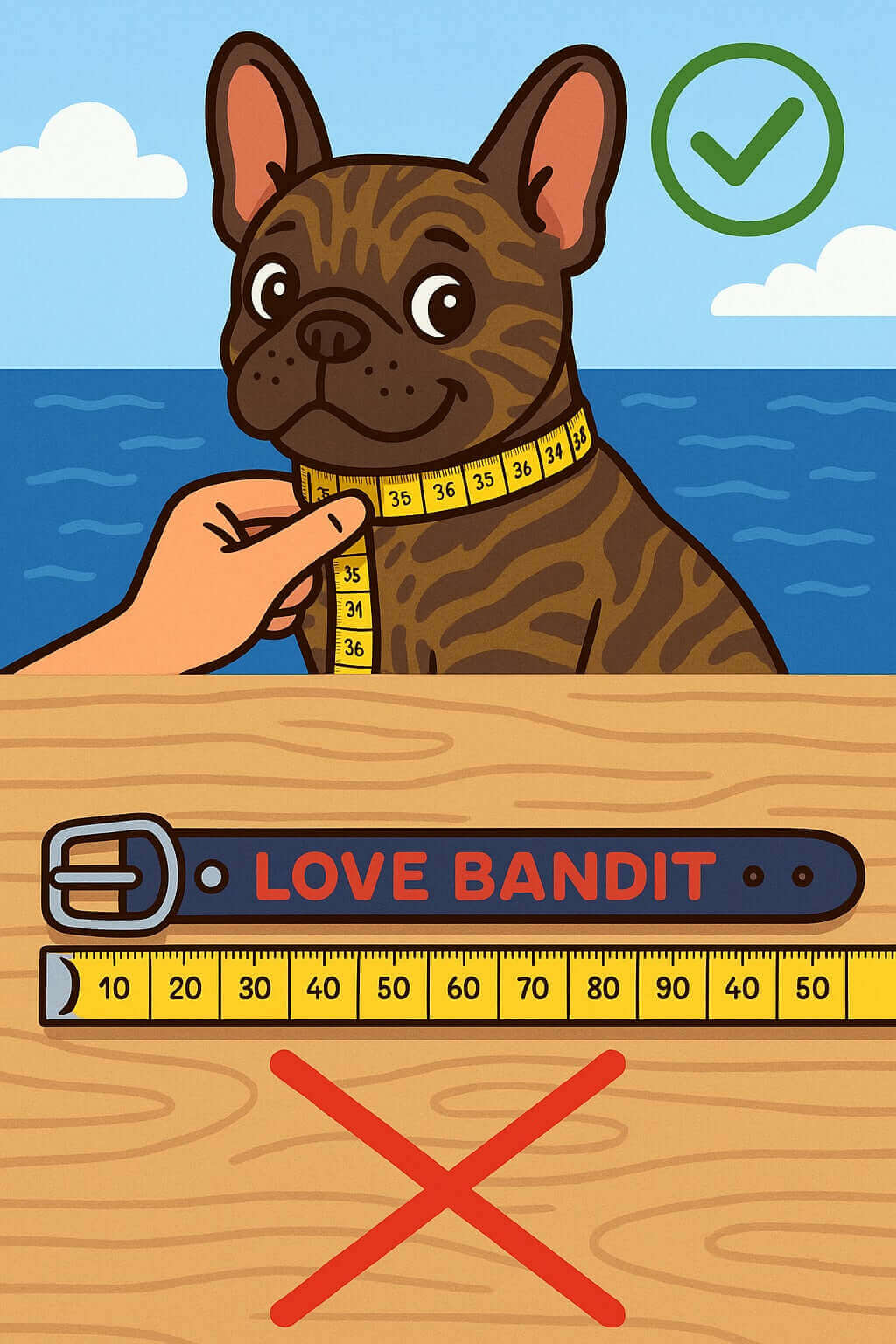 Schmuckkette für Hunde bunte Schildkröten und Holzperlen Lovebandit