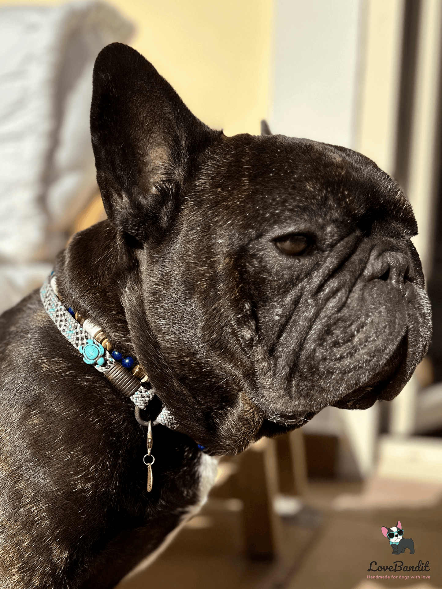EM Keramik Heilstein Halsband Lapislazuli Tigerauge - LoveBandit