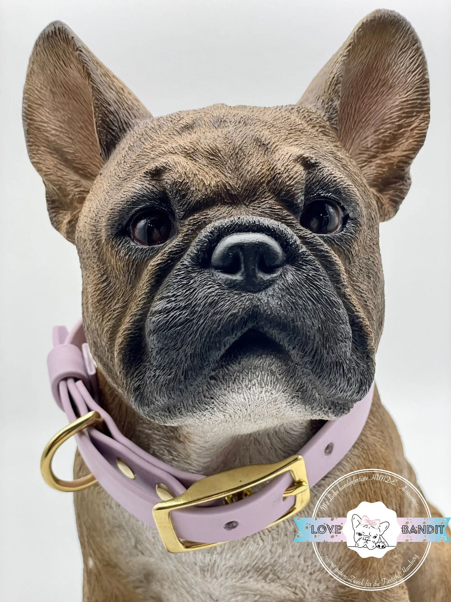 Hundehalsband "Heaven" Pastellfarben aus BioThane® mit Messing VEGAN - LoveBandit