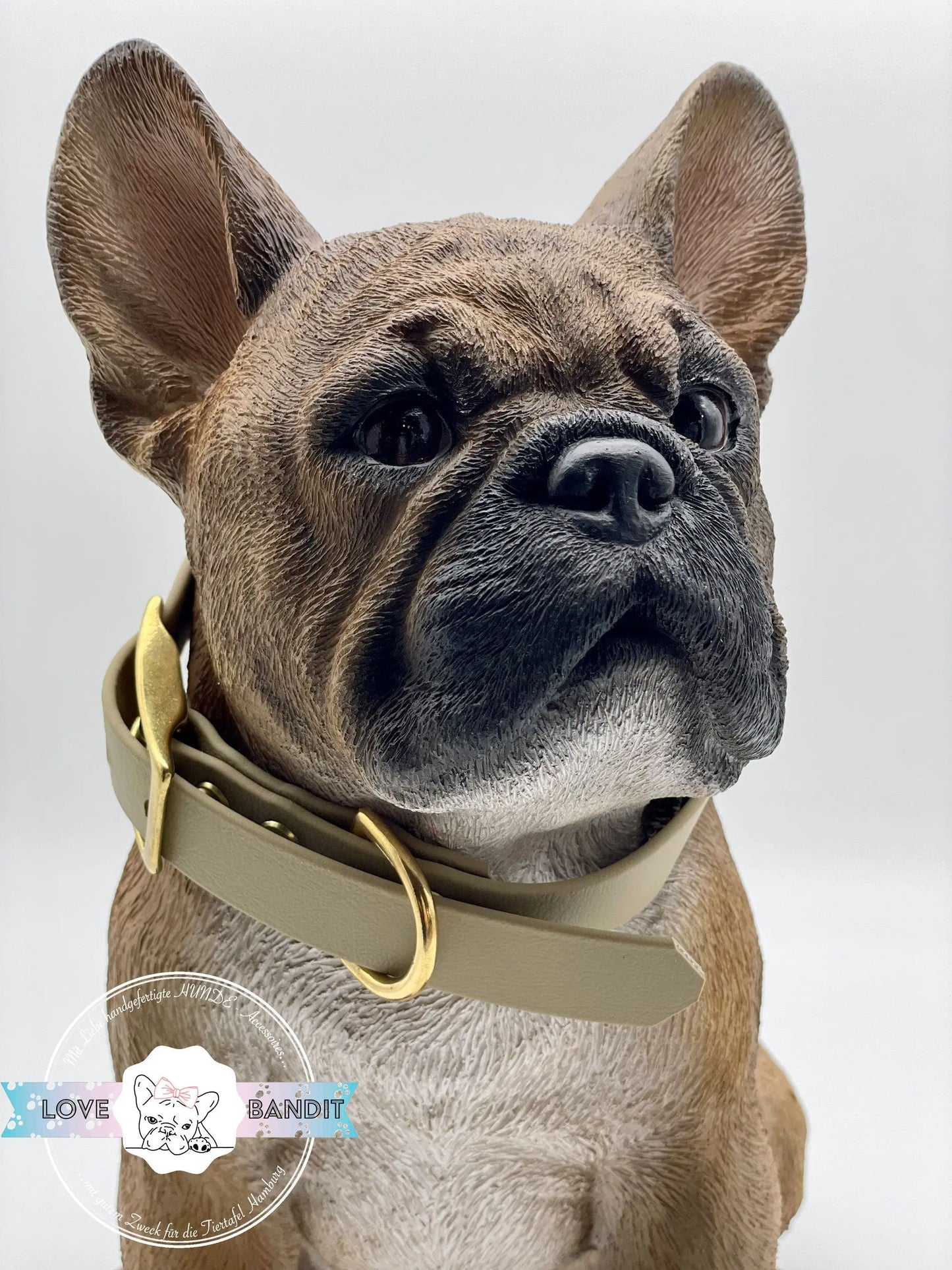 Hundehalsband "Heaven" Pastellfarben aus BioThane® mit Messing VEGAN - LoveBandit