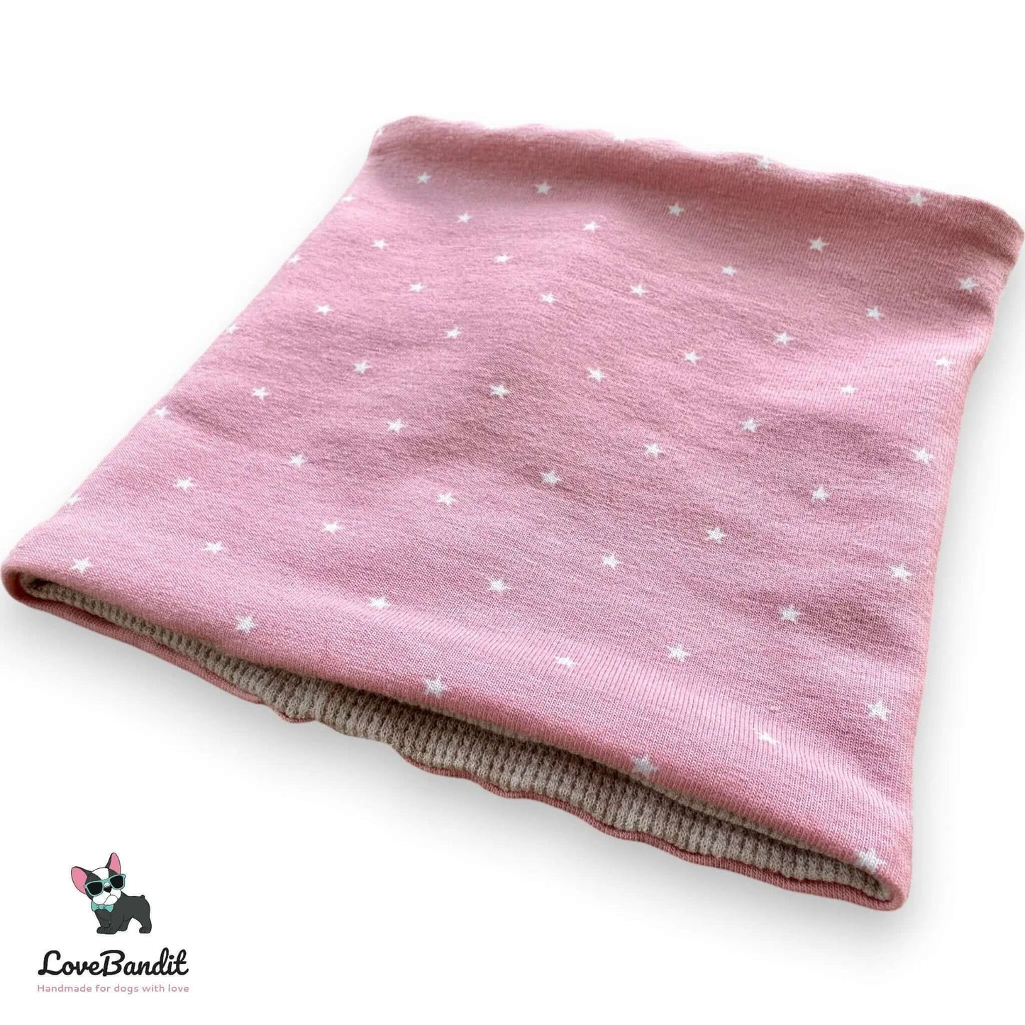 Hundeloop Hundehalstuch Frühling Sommer Sterne Mini Rosa - LoveBandit