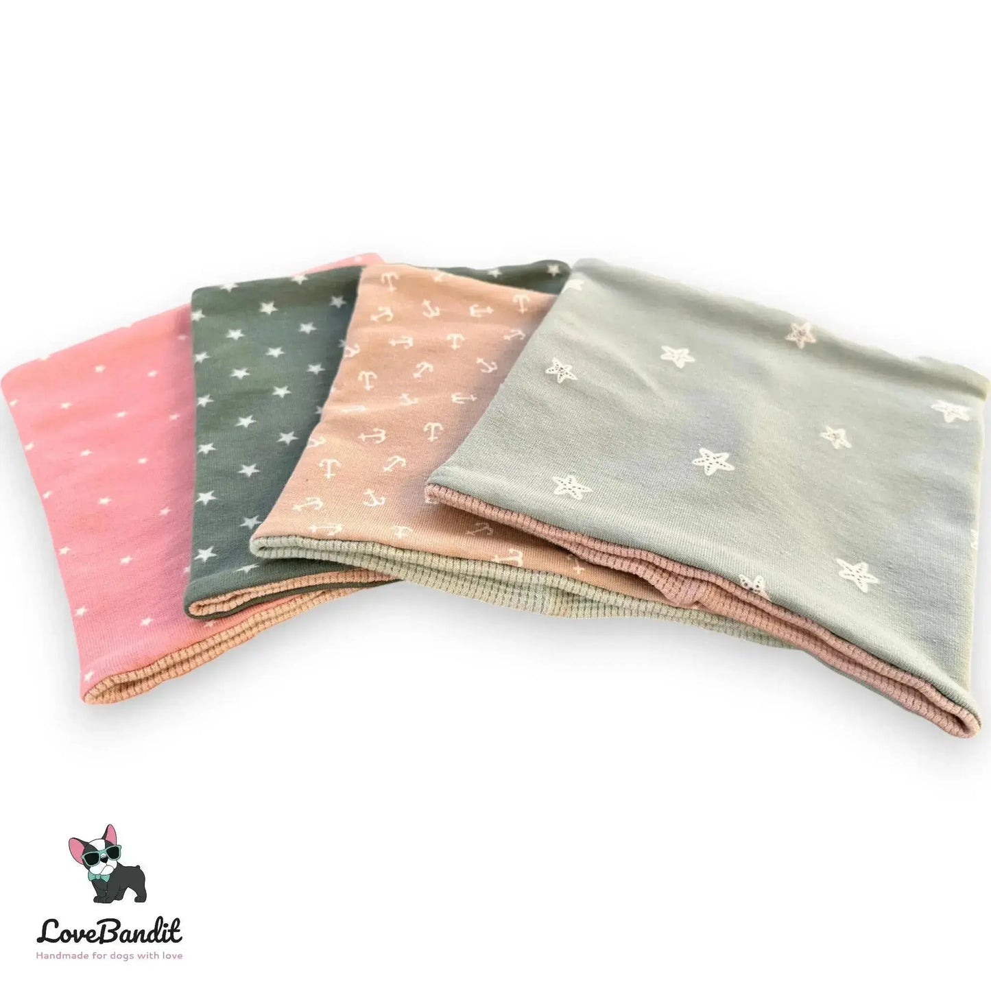 Hundeloop Hundehalstuch Frühling Sommer Anker Beige - LoveBandit