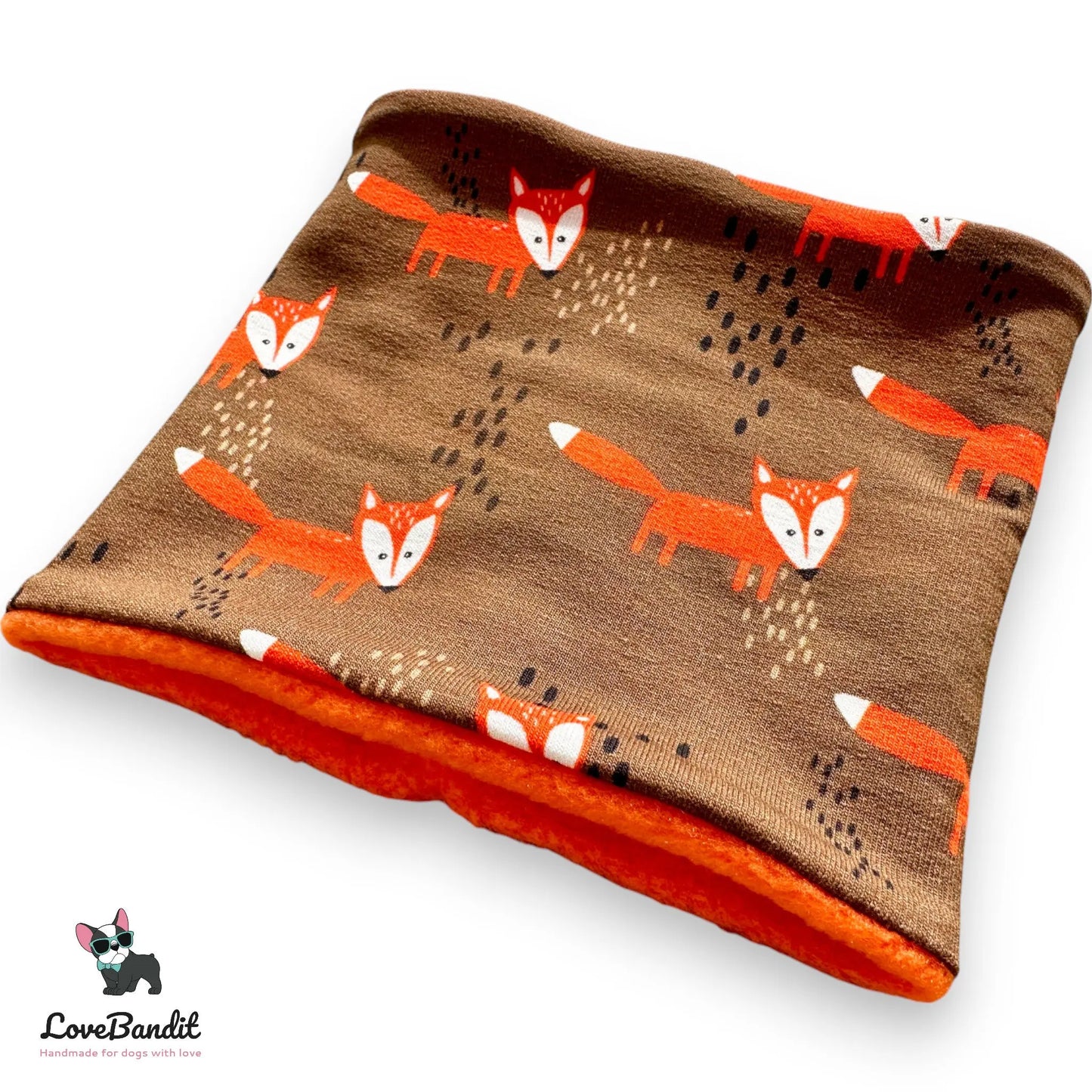 Hundeloop Hundeschal Fuchs Braun Orange - LoveBandit