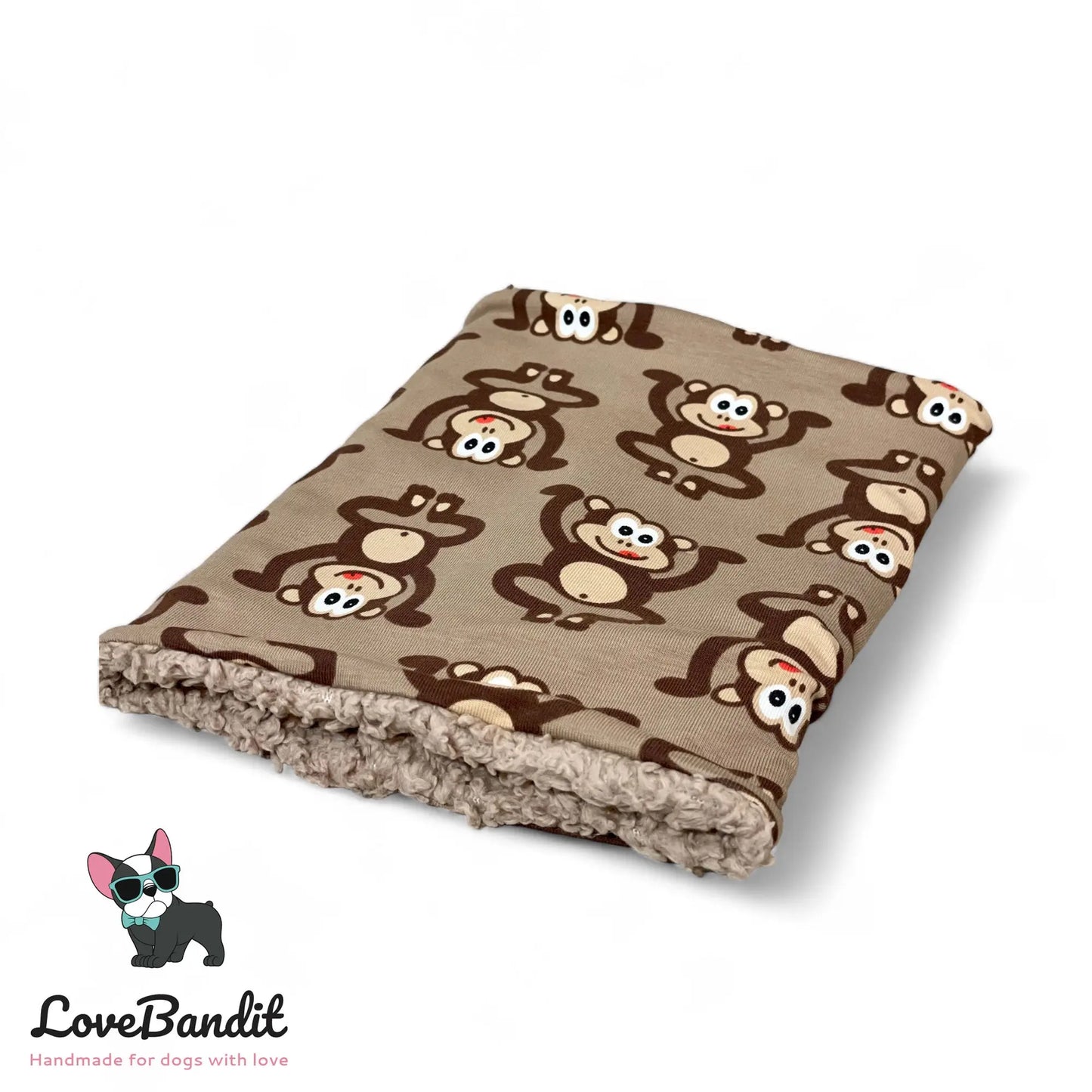 Hundeloop Hundeschal Affen braun - LoveBandit