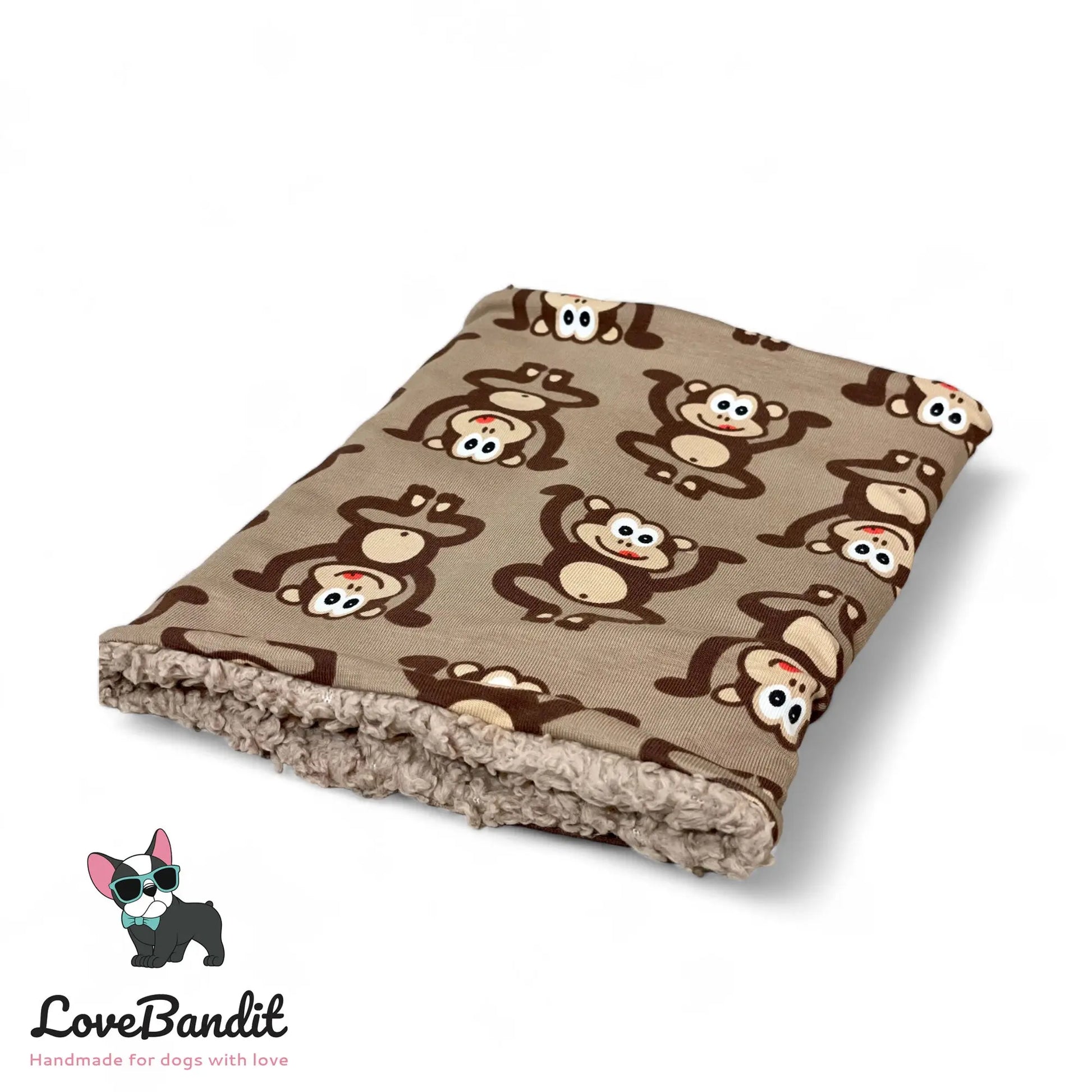 Hundeloop Hundeschal Affen braun - LoveBandit