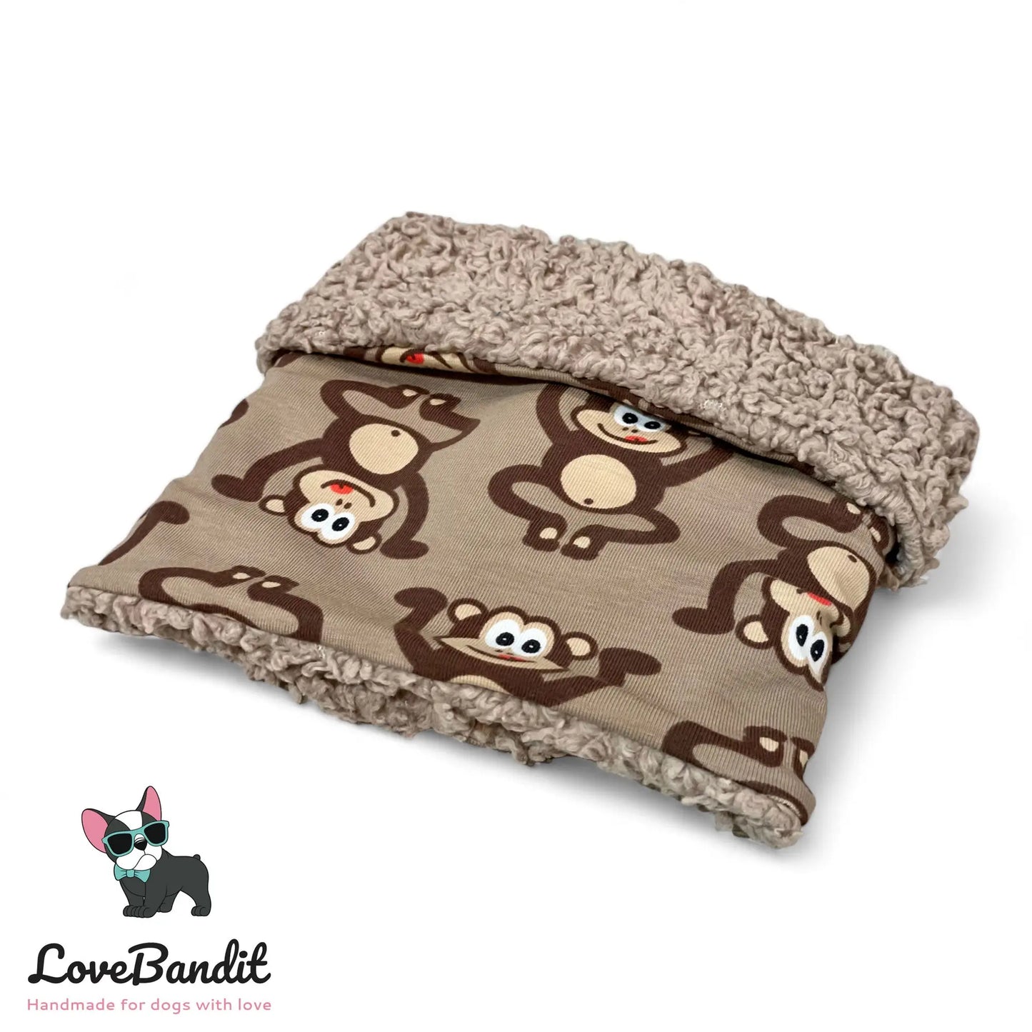 Hundeloop Hundeschal Affen braun - LoveBandit