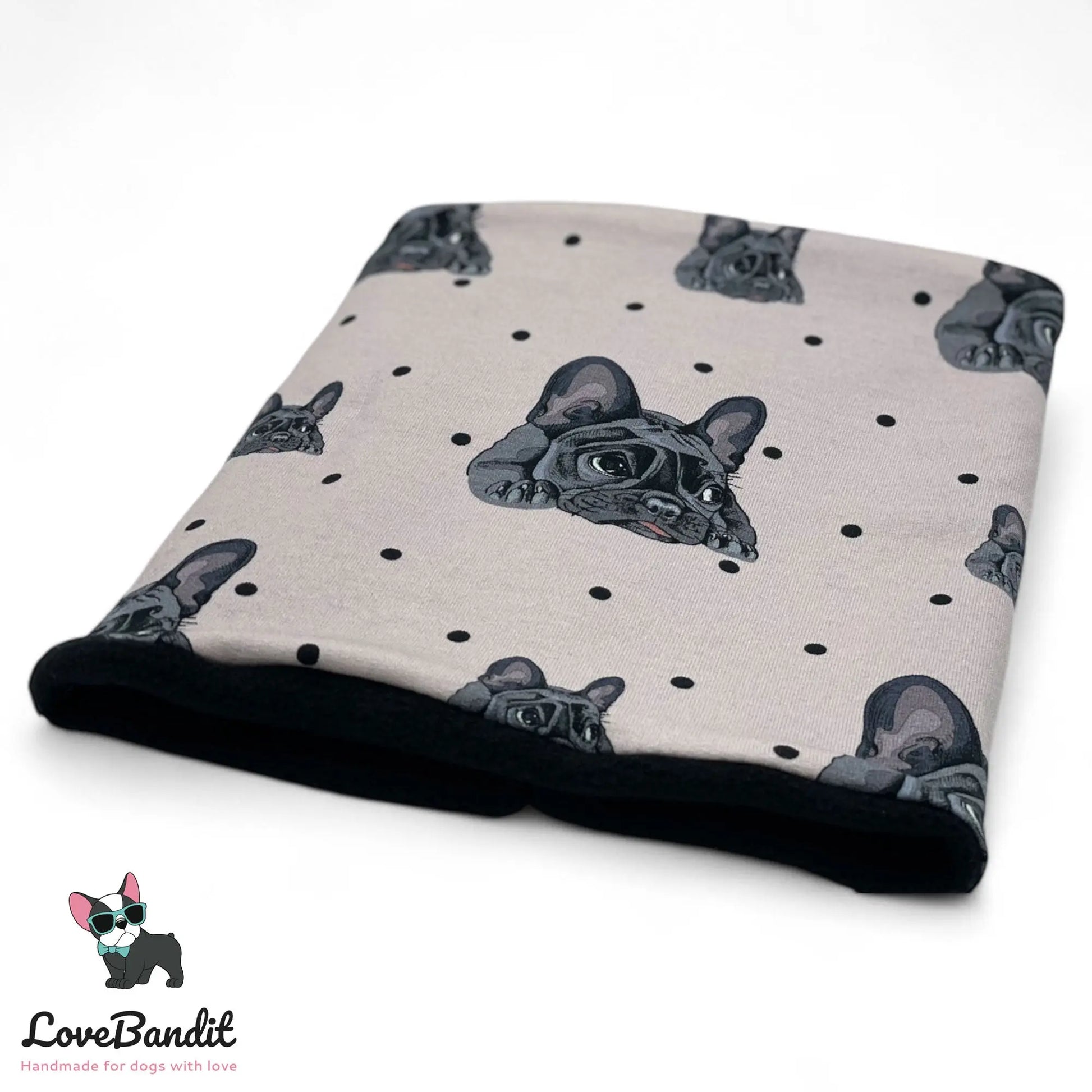 Hundeloop Hundeschal Französische Bulldogge Hellflieder - LoveBandit