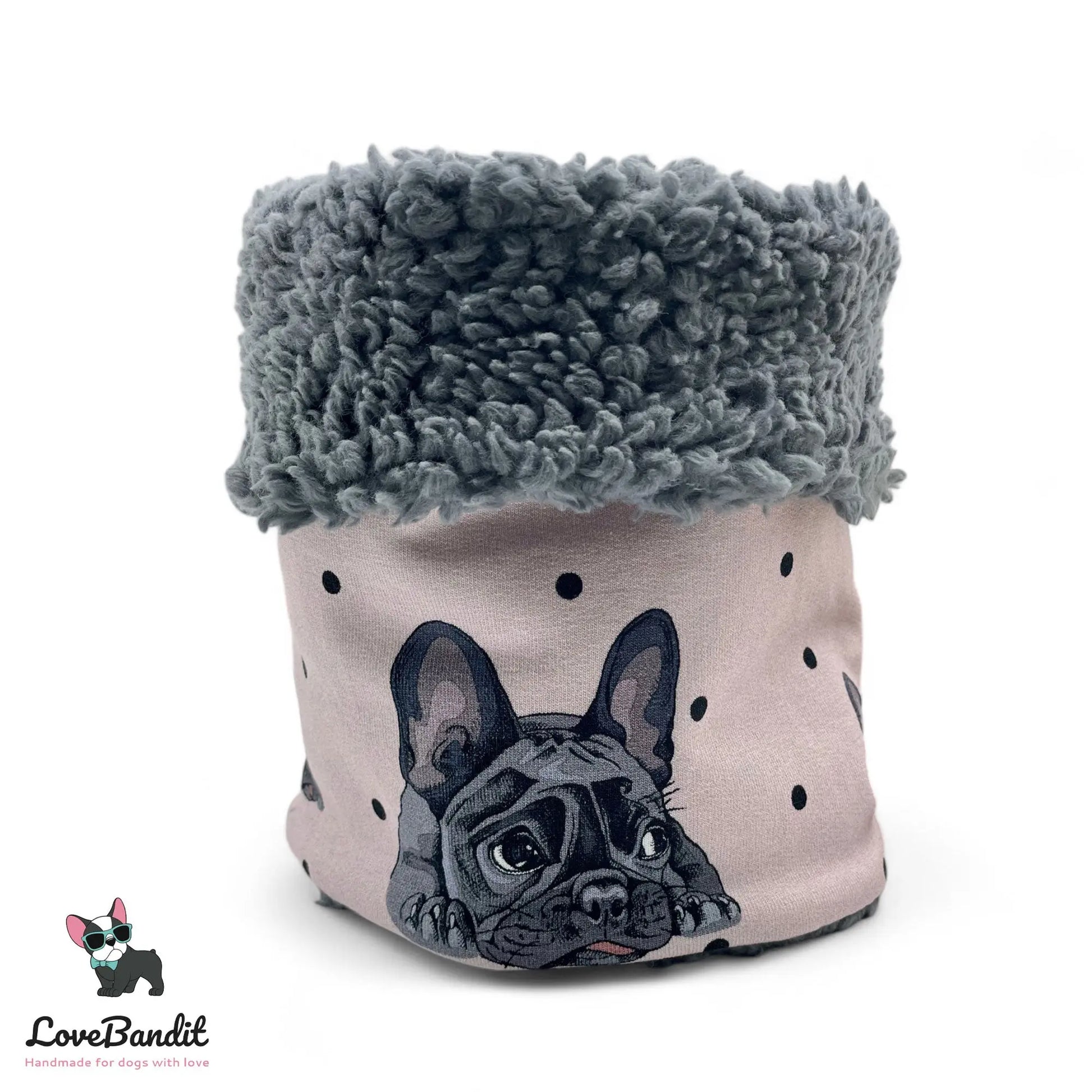 Hundeloop Hundeschal Französische Bulldogge Hellflieder - LoveBandit