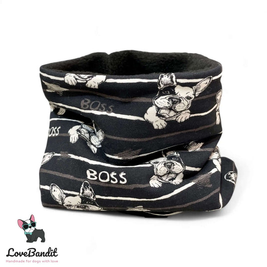 Hundeloop Hundeschal Frenchie Boss Französische Bulldogge - LoveBandit