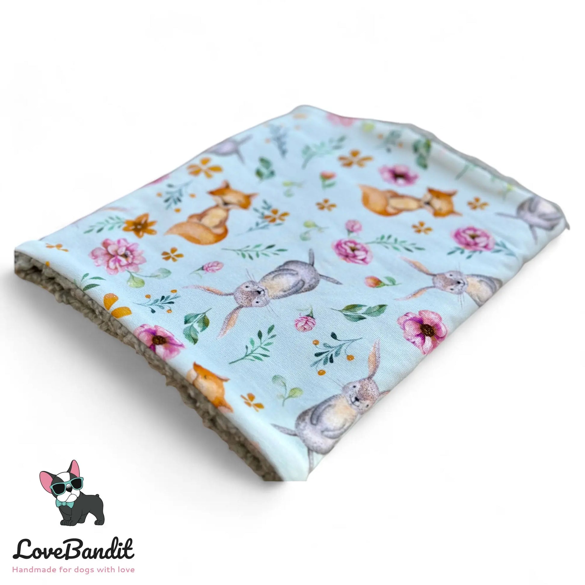 Hundeloop Hundeschal Fuchs Hase mint - LoveBandit