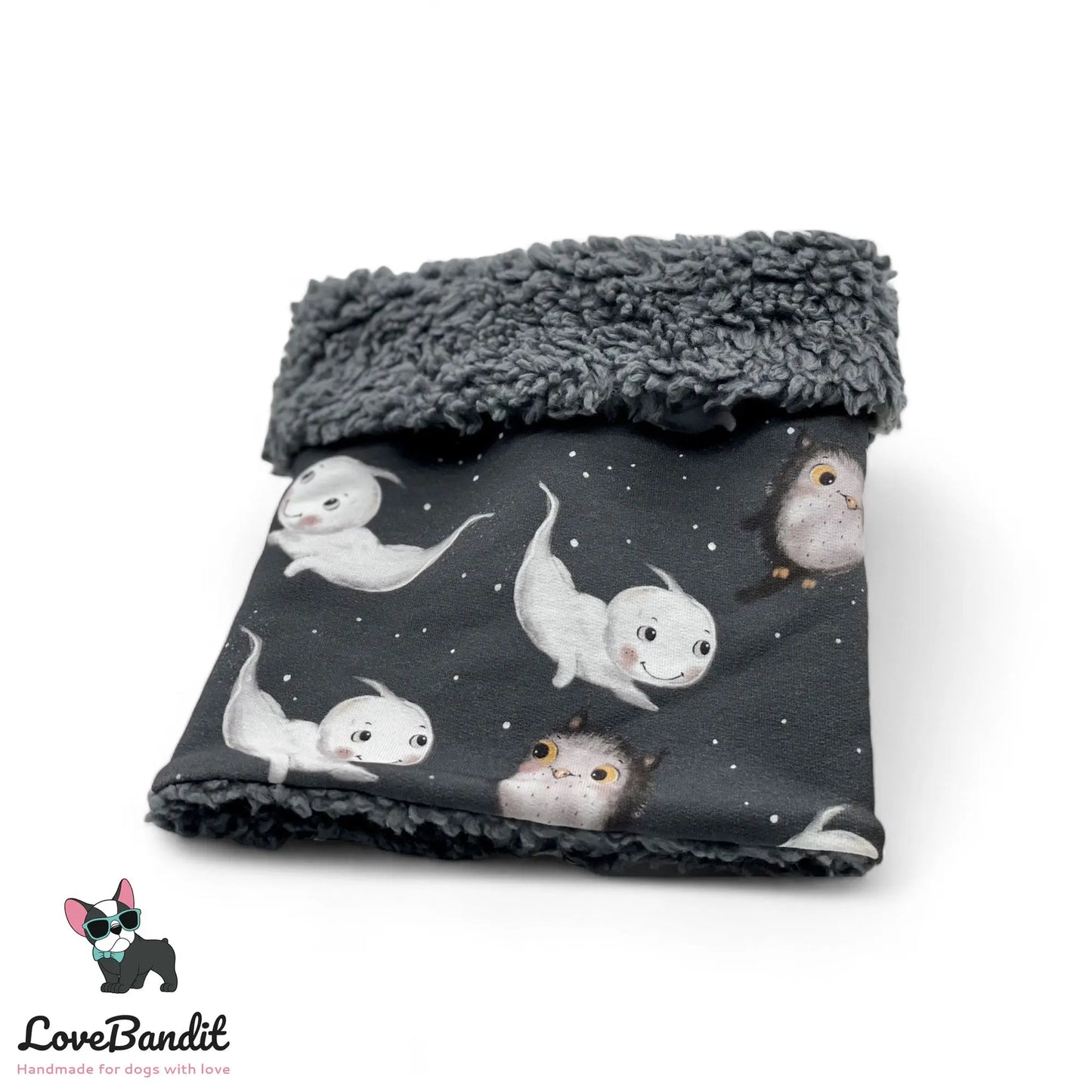 Hundeloop Hundeschal Kleines Gespenst Anthrazit - LoveBandit