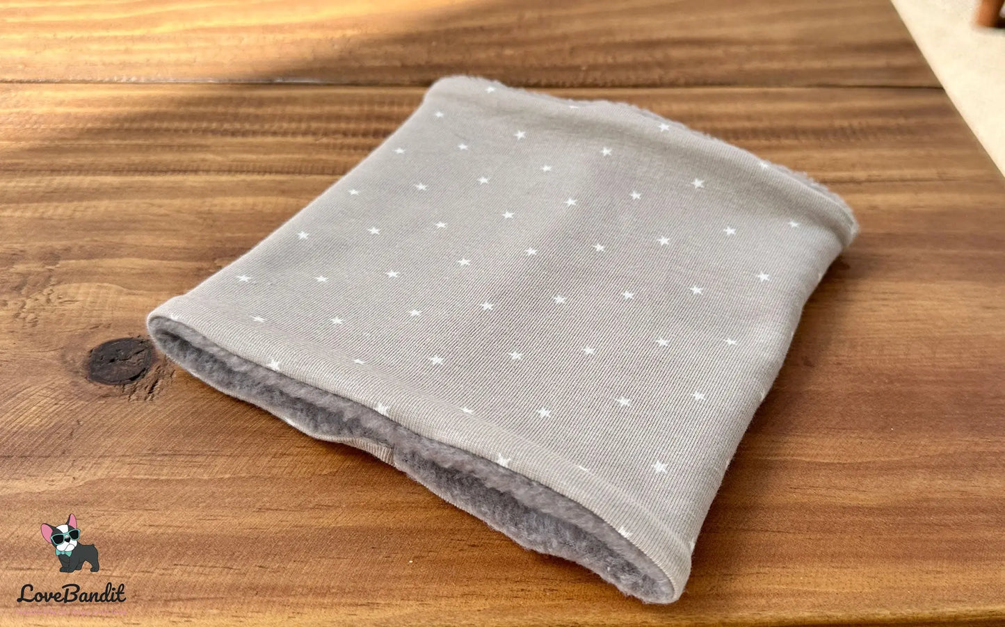 Hundeloop Hundeschal Mini Sterne Taupe - LoveBandit