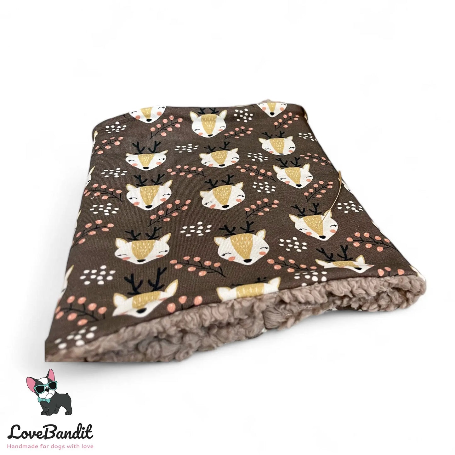 Hundeloop Hundeschal Rentier Braun - LoveBandit