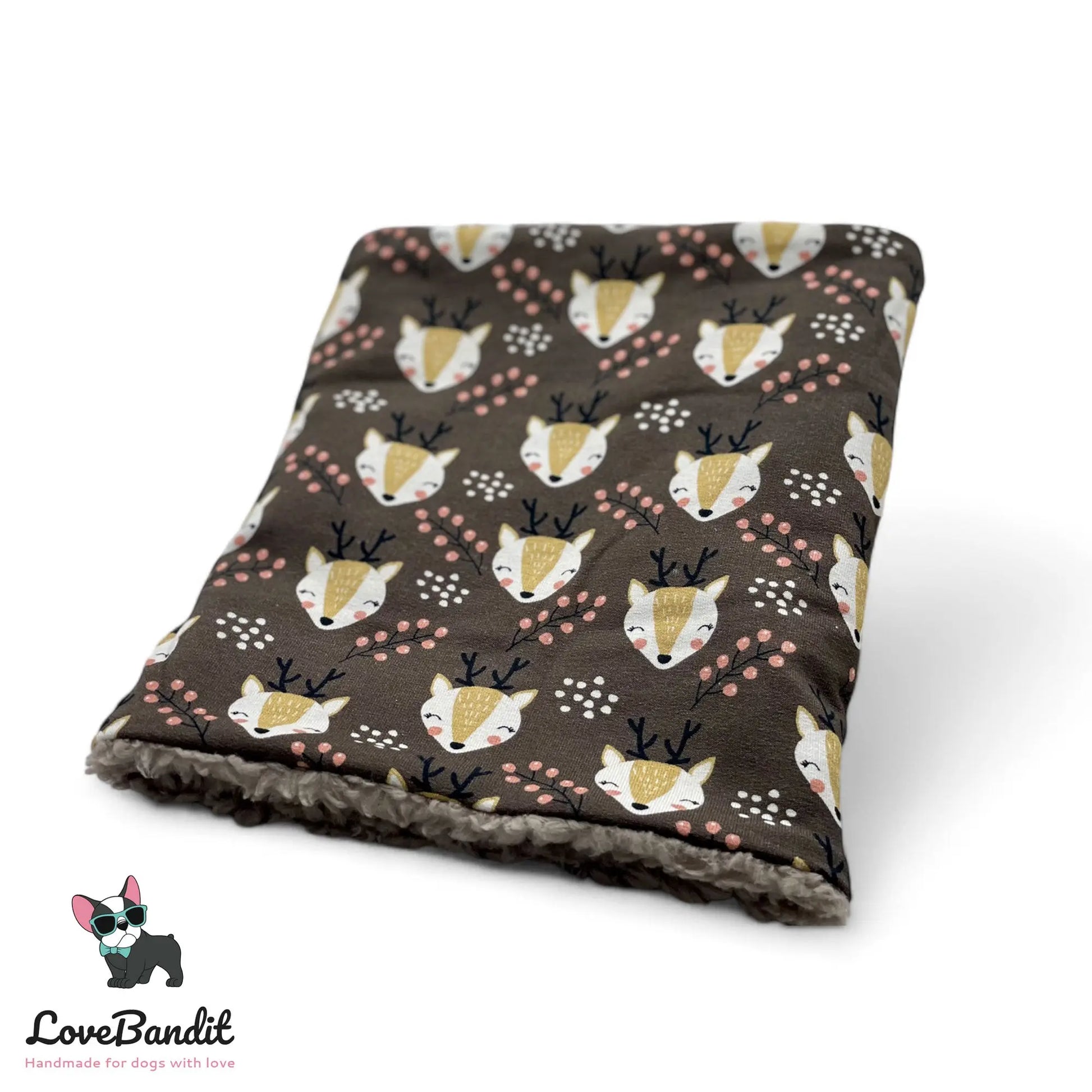 Hundeloop Hundeschal Rentier Braun - LoveBandit