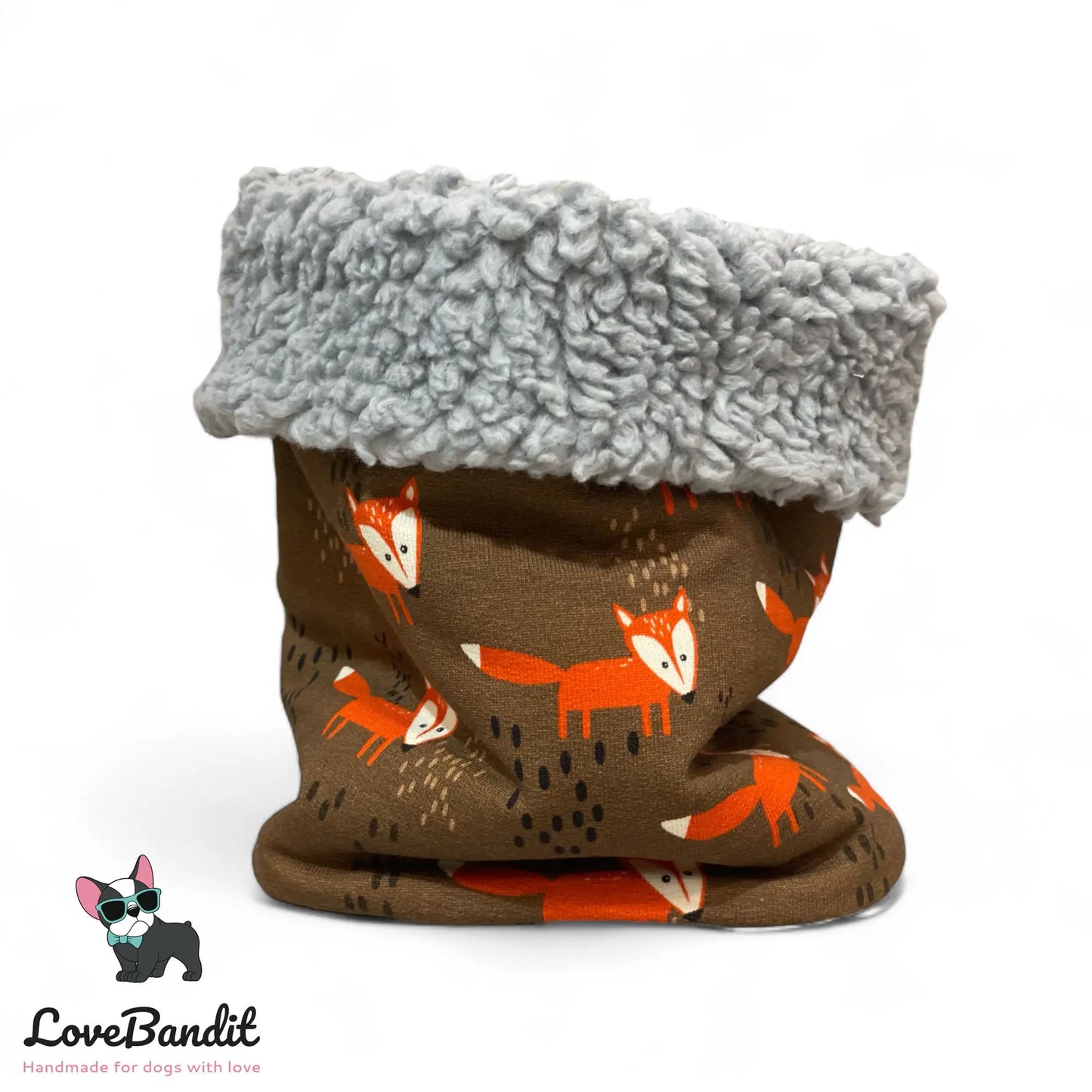 Hundeloop Hundeschal Fuchs Braun Orange - LoveBandit