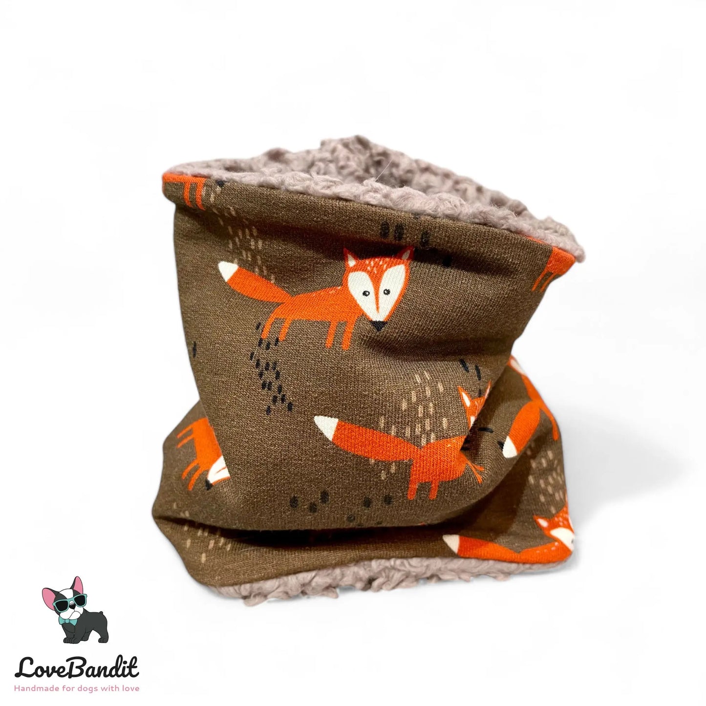 Hundeloop Hundeschal Fuchs Braun Orange - LoveBandit