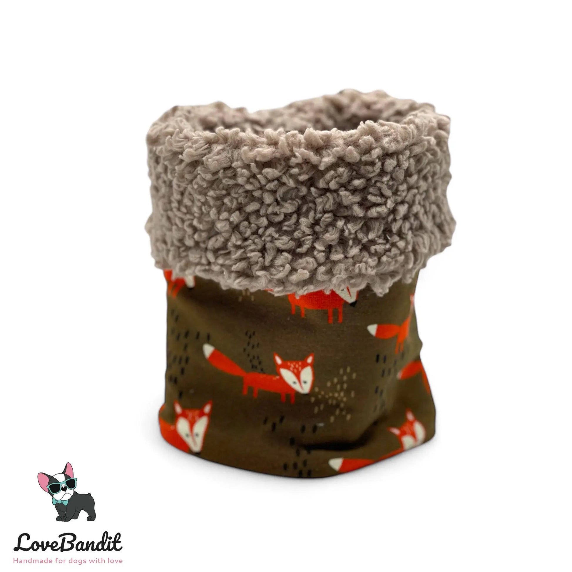 Hundeloop Hundeschal Fuchs Braun Orange - LoveBandit