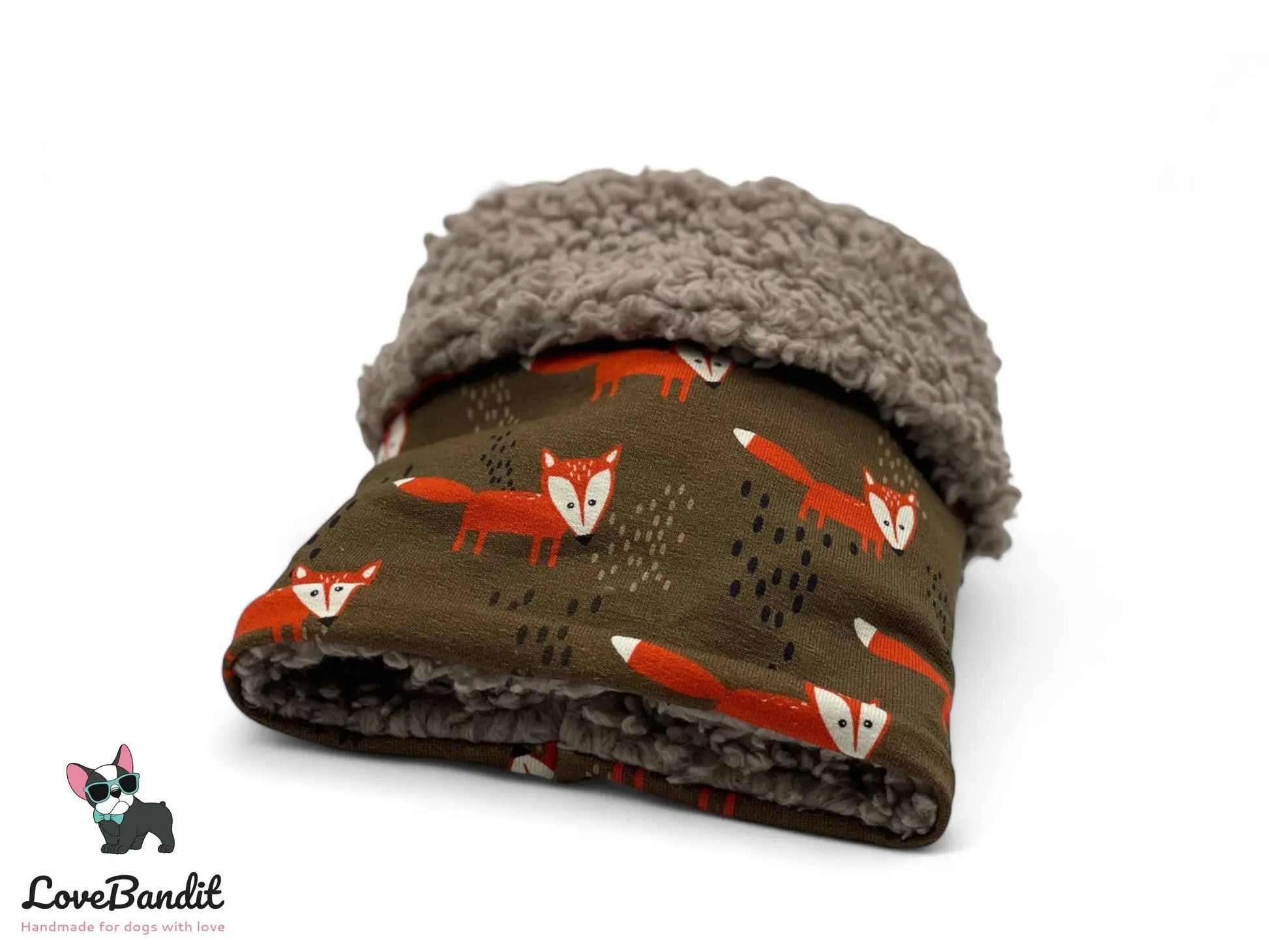 Hundeloop Hundeschal Fuchs Braun Orange - LoveBandit