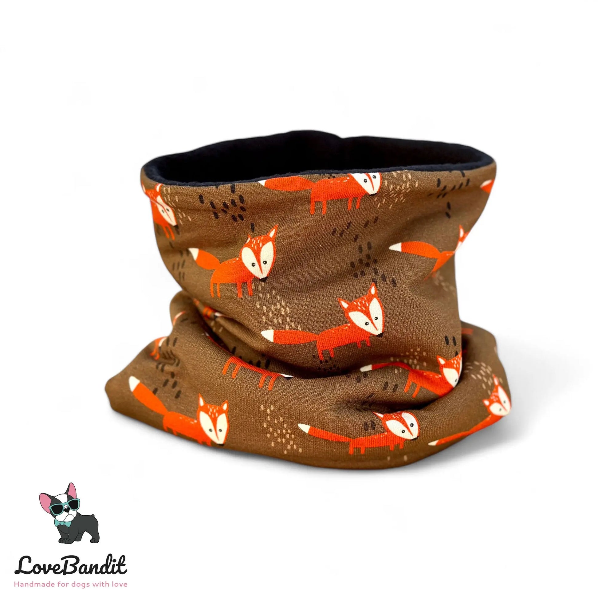 Hundeloop Hundeschal Fuchs Braun Orange - LoveBandit