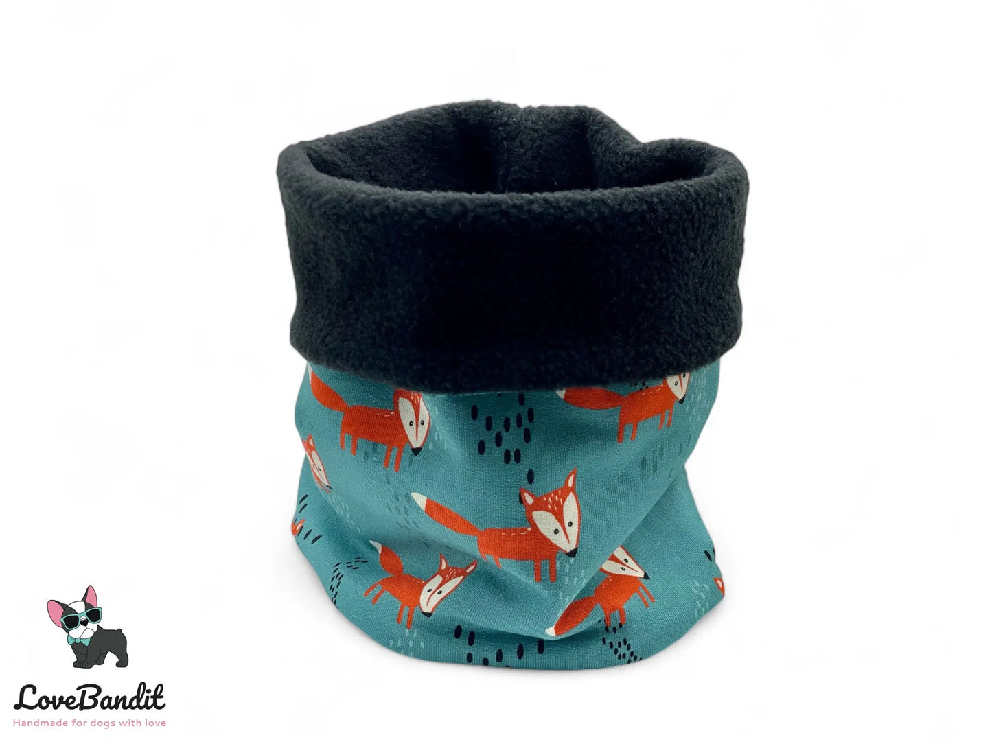 Hundeloop Hundeschal Fuchs Petrol Orange - LoveBandit