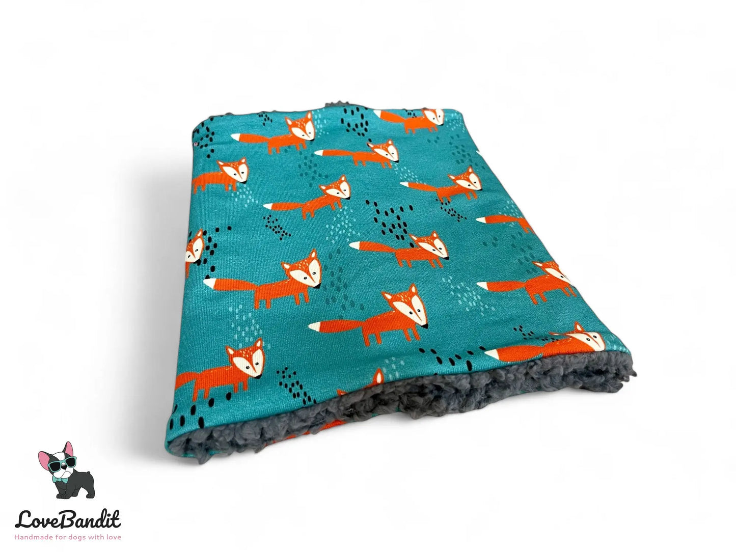 Hundeloop Hundeschal Fuchs Petrol Orange - LoveBandit