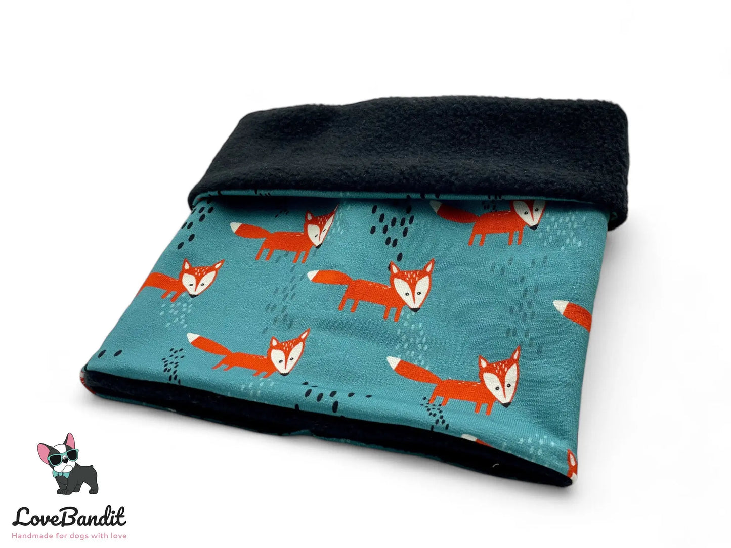 Hundeloop Hundeschal Fuchs Petrol Orange - LoveBandit