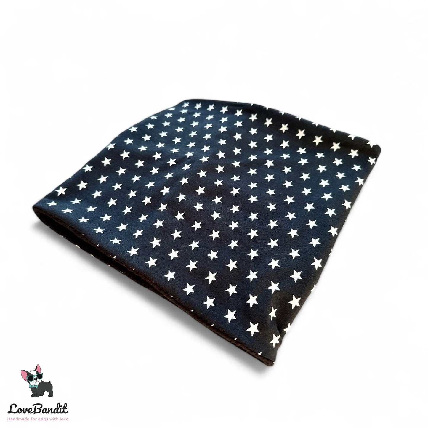 Hundeloop Hundeschal Sterne schwarz - LoveBandit