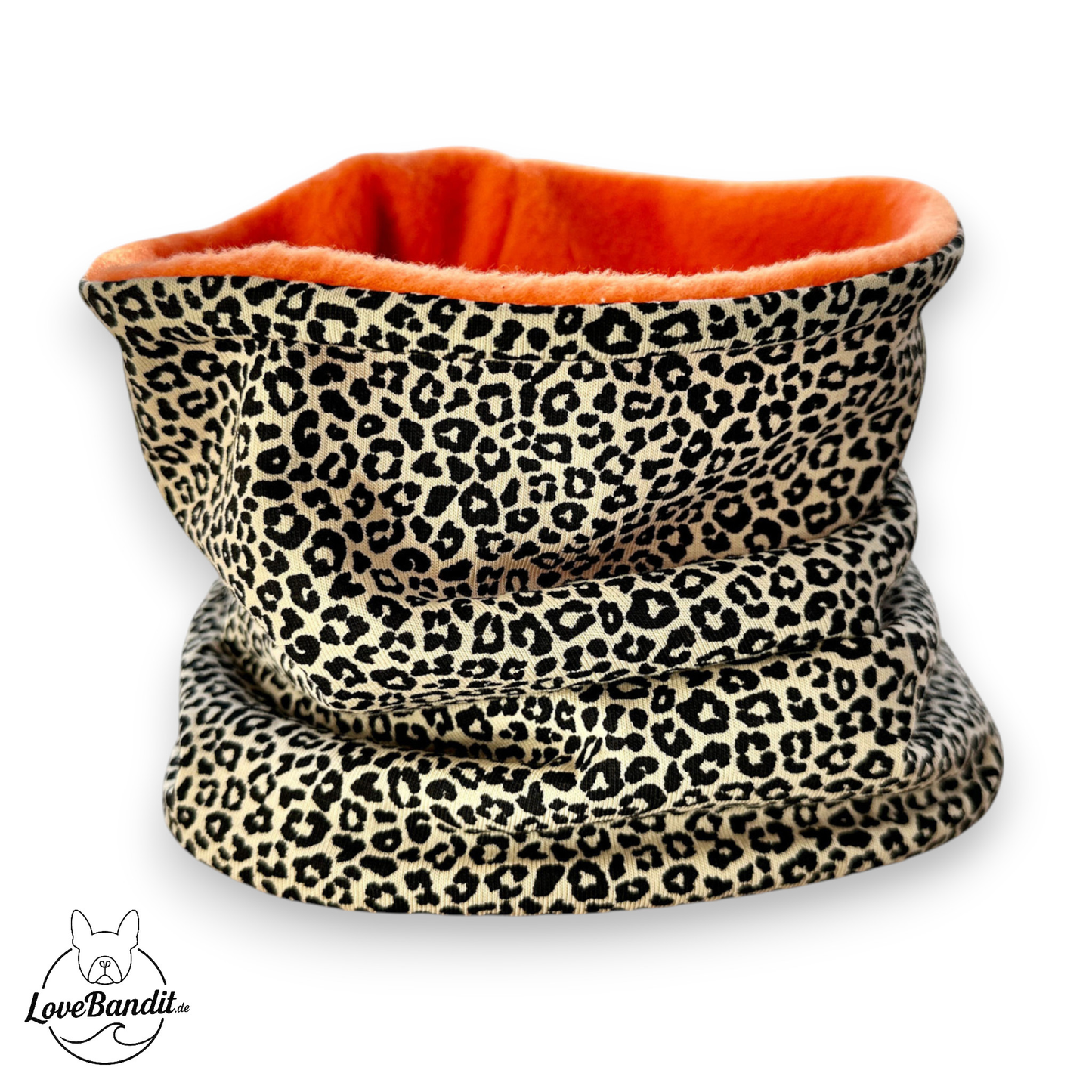 Hundeloop Hundeschal Neo Leo Leopardenprint Neon Fleece Lovebandit