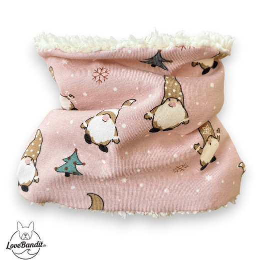 Hundeloop Hundeschal Weihnachtswichtel Rosé 🎄✨