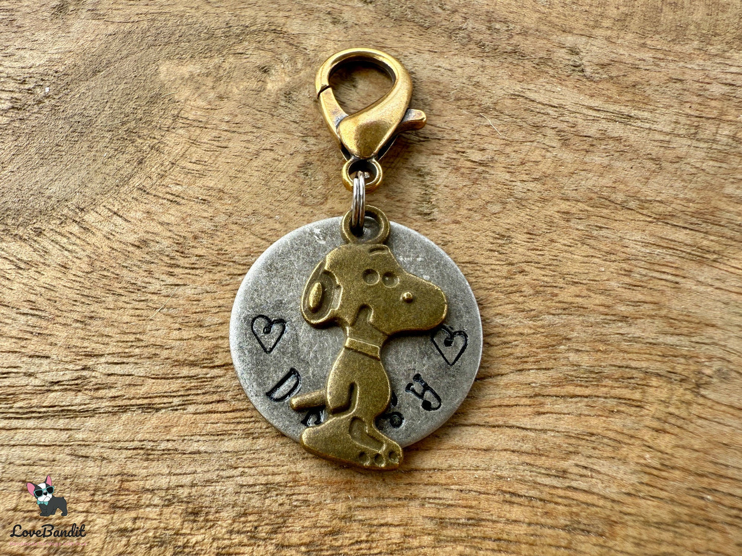 Hundemarke Kulthund Antik Silber Messing Bronze Lovebandit
