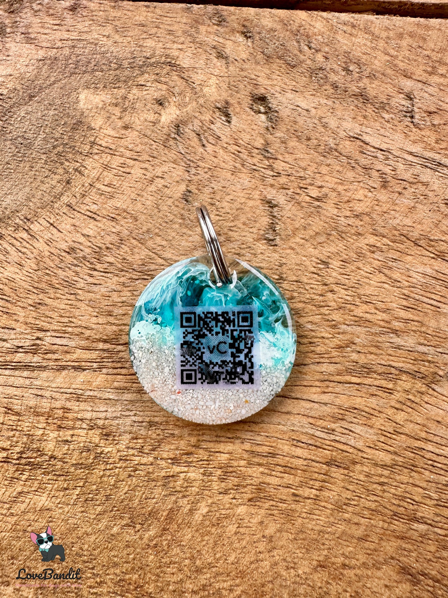Besondere leichte Hundemarke Meer aus Resin Visitenkarte - LoveBandit
