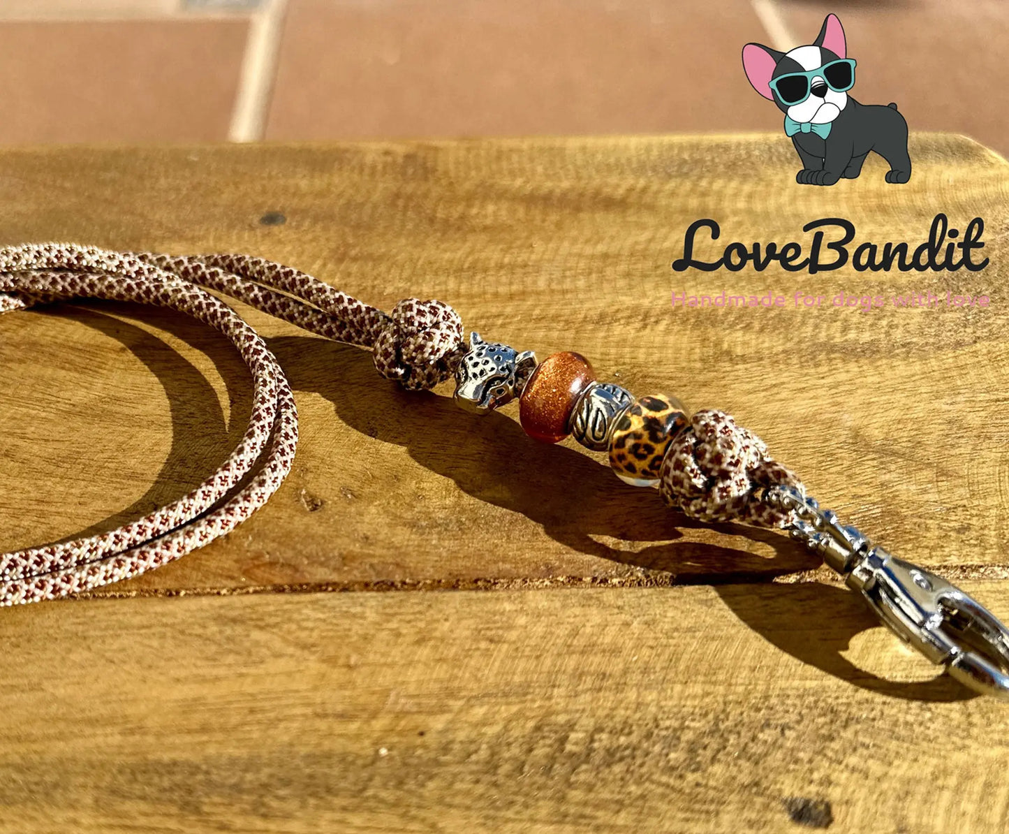 Hundepfeifenband Leo Raubkatze Paracord - LoveBandit