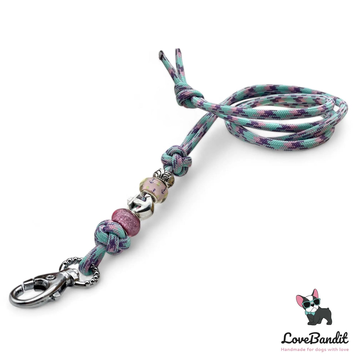 Hundepfeifenband Anker Pastell aus Paracord - LoveBandit
