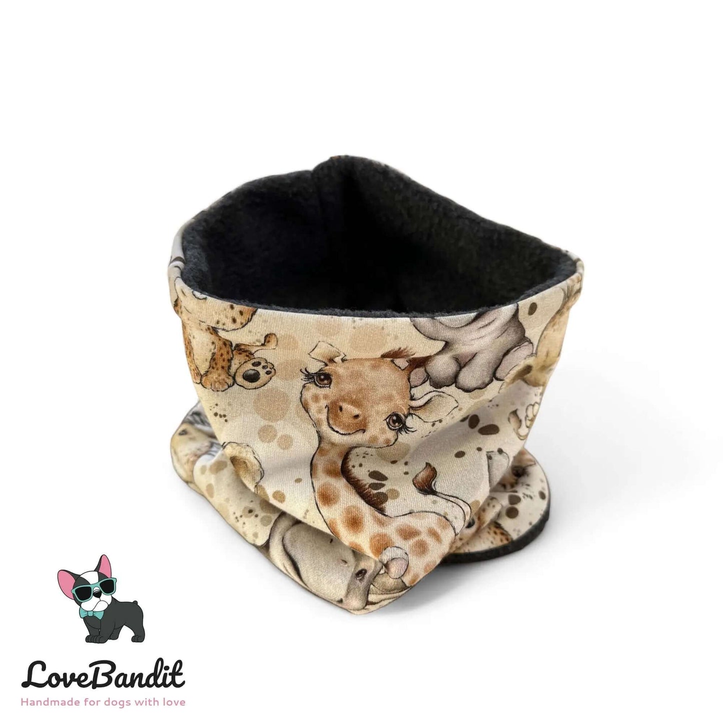 Hundeschal Hundeloop Tierkinder Afrika Beige - LoveBandit