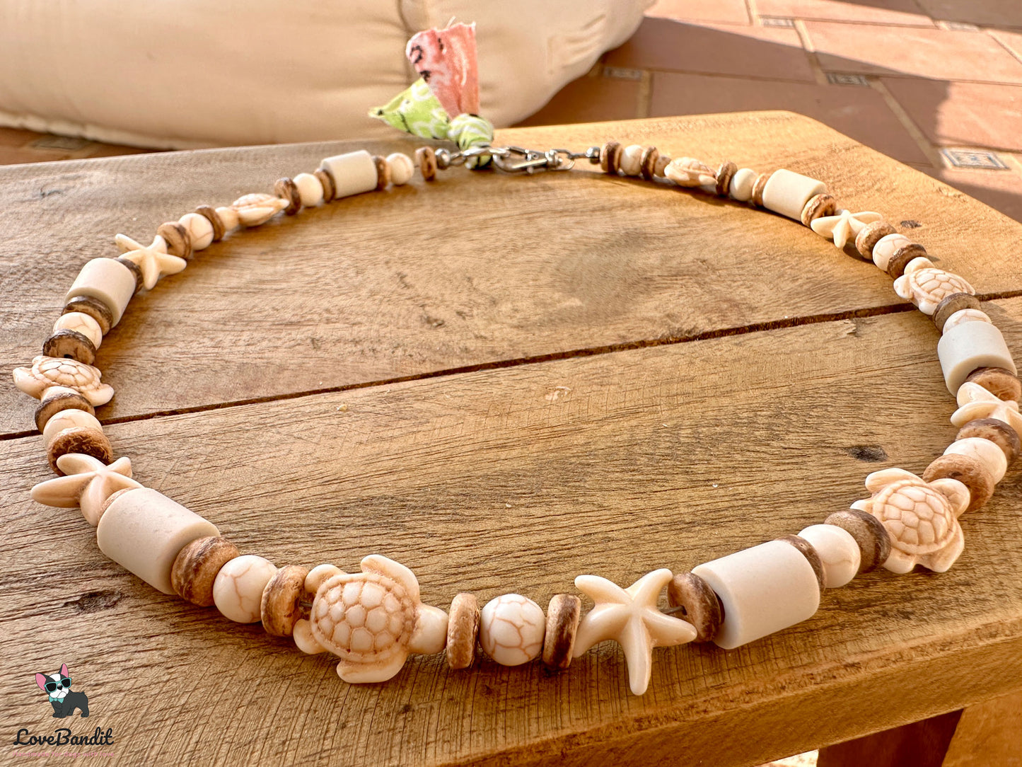 EM-Keramik Halsband Magnesit Schildkröten Seesterne - LoveBandit