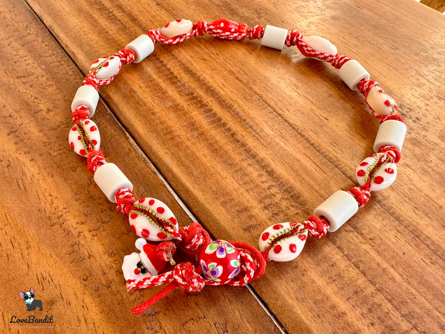 EM-Keramik Halsband "X-Mas" Muscheln - LoveBandit
