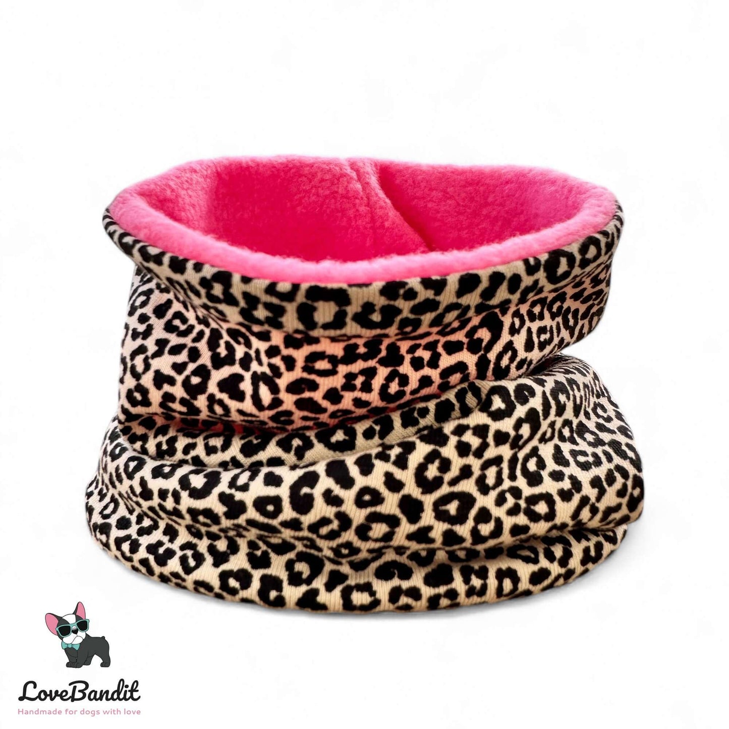 Hundeloop Hundeschal Neo Leo Leopardenprint Neon Fleece - LoveBandit